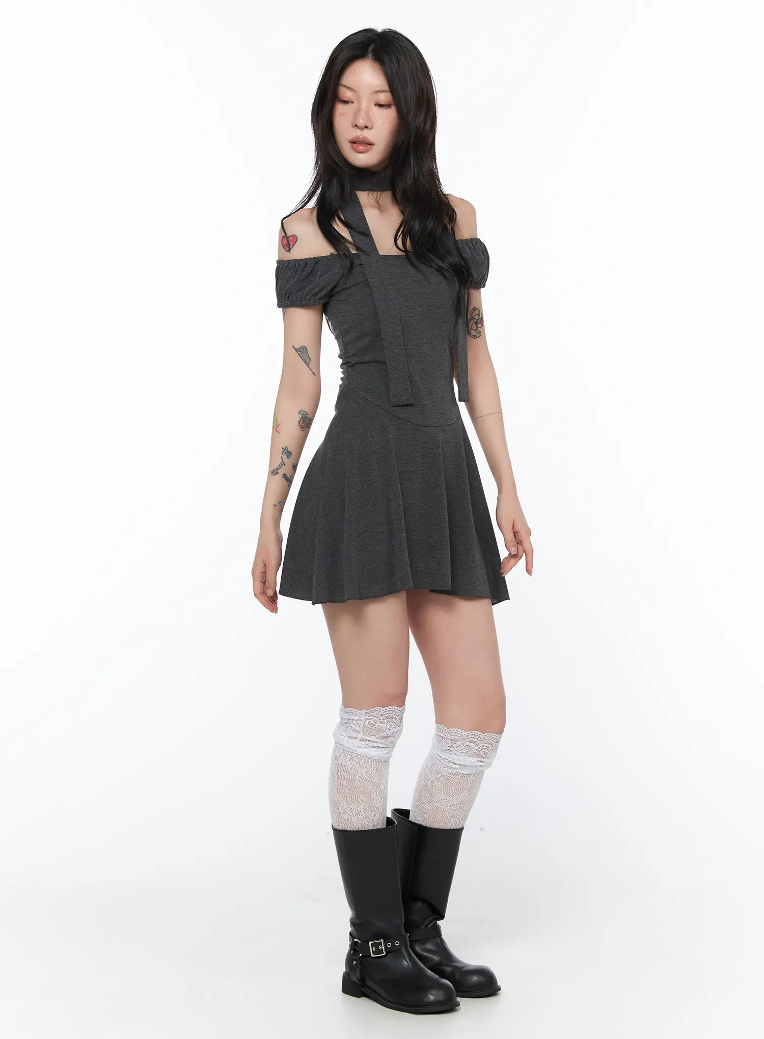 Chic Off-Shoulder Mini Dress CA524 - Image 4