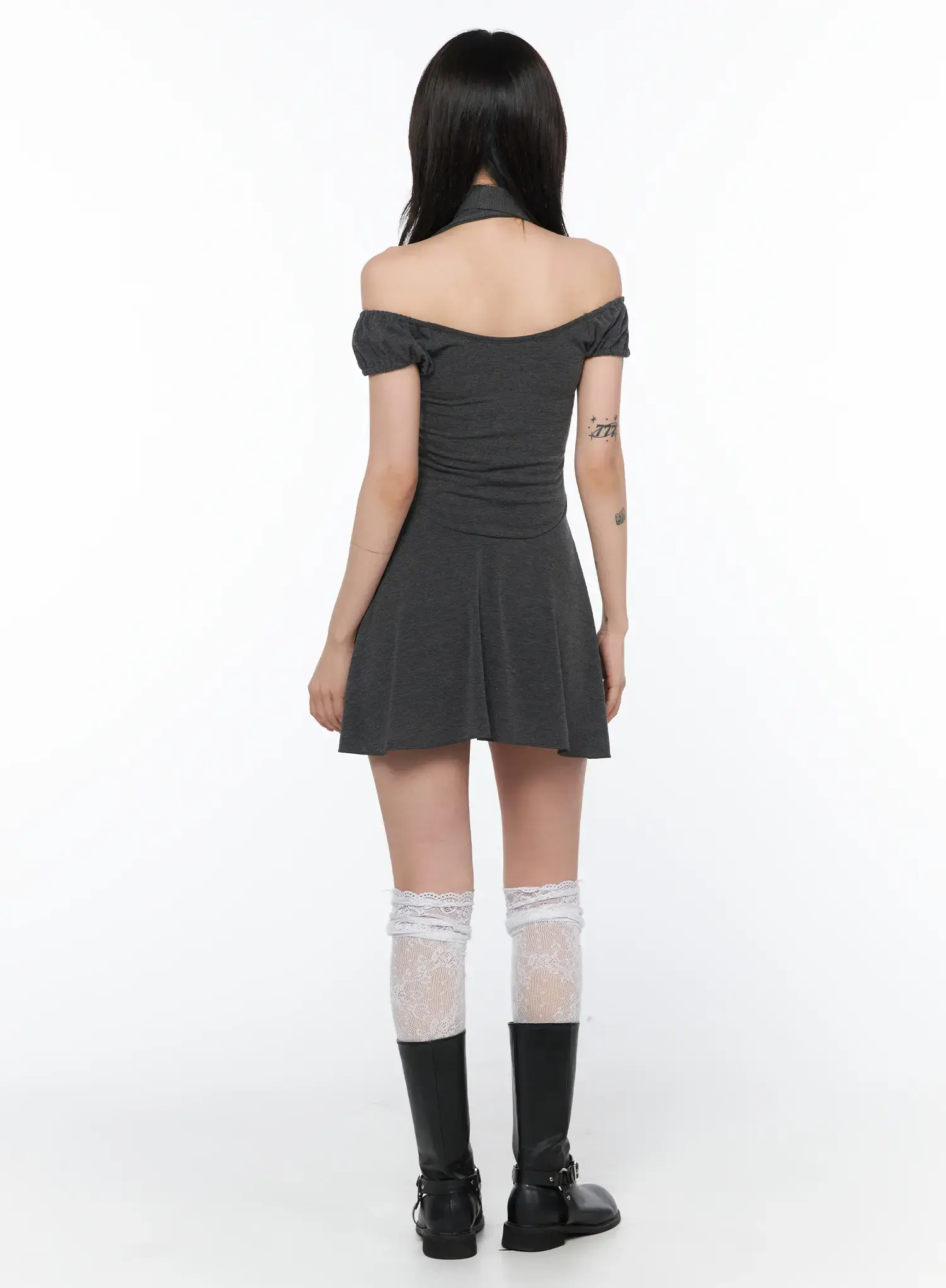 Chic Off-Shoulder Mini Dress CA524 - Image 5