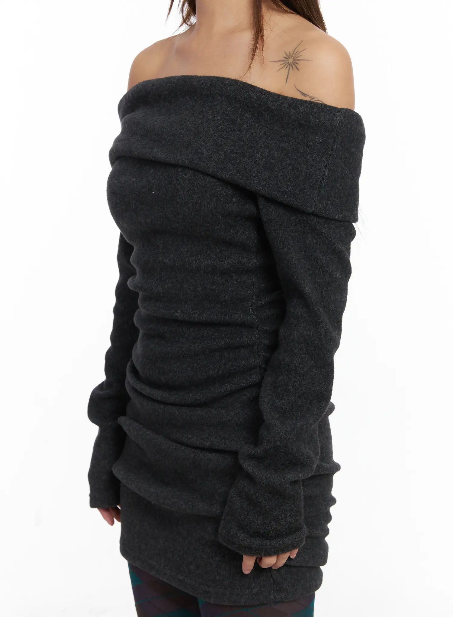 Chic Off-Shoulder Mini Dress CJ513 - Image 7
