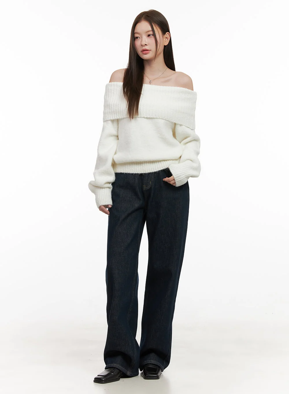 Chic Off-Shoulder Sweater OD412 - Image 2