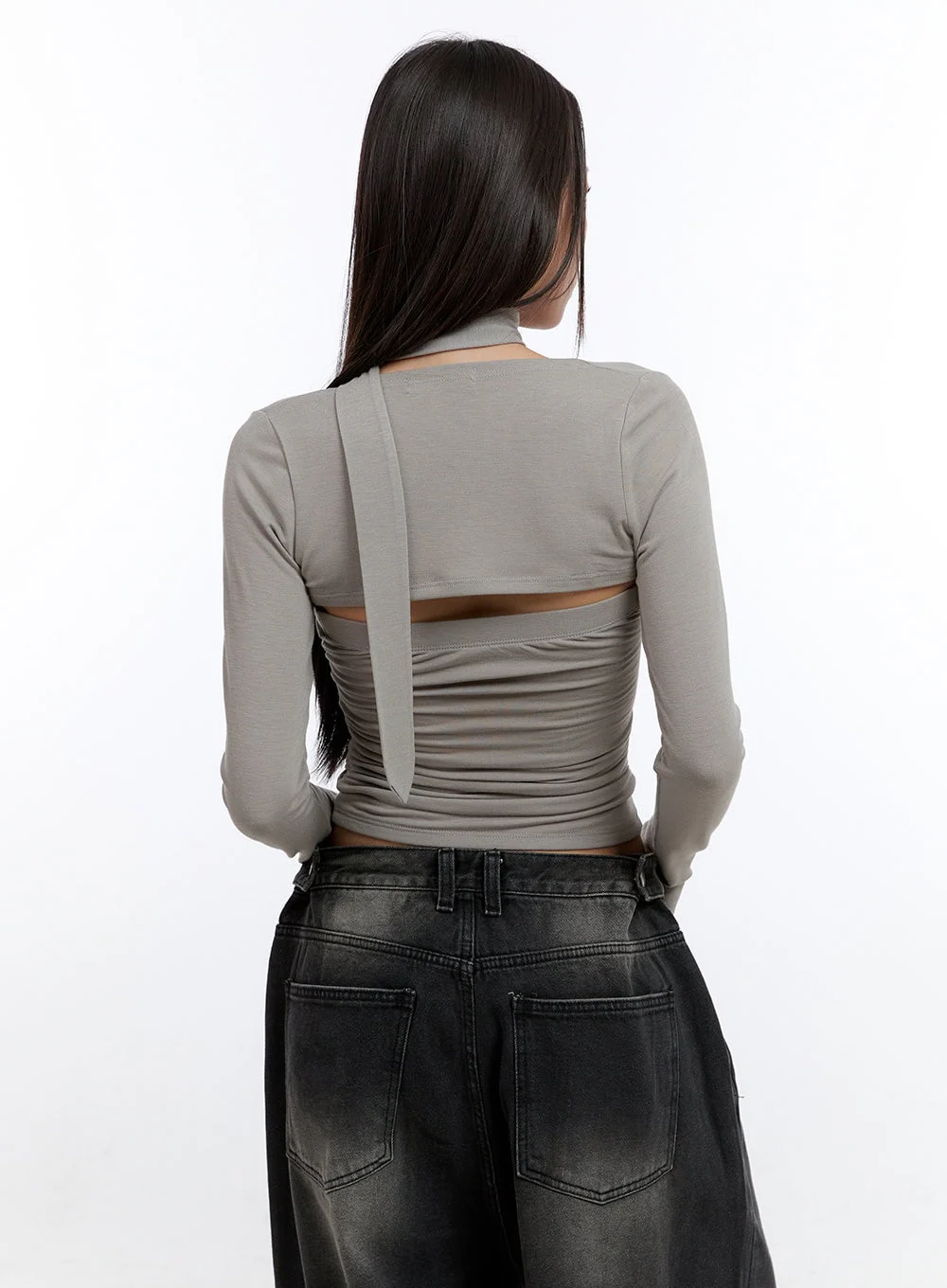 Chic One-Shoulder Top with Bolero CN401 - Image 7