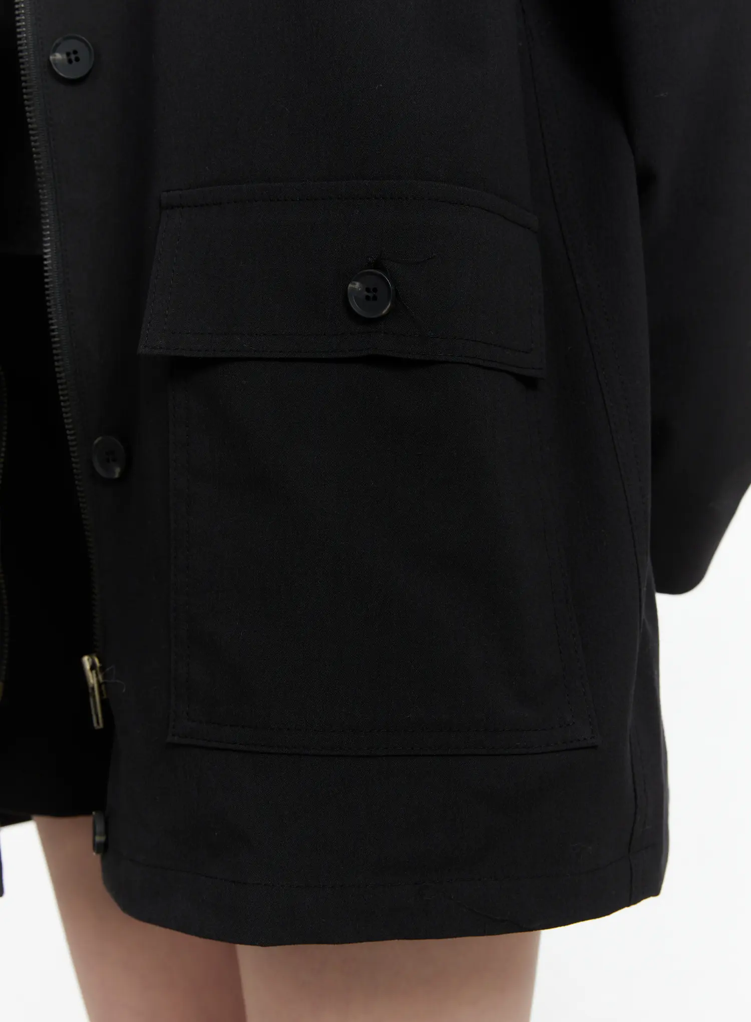 Chic Oversized Cotton Jacket F502 - Image 5