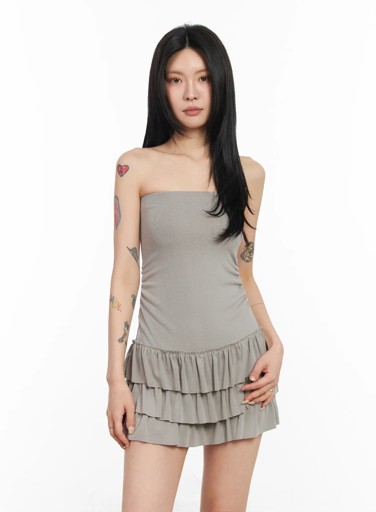 Chic Ruffle Tube Dress CM517 - Image 3