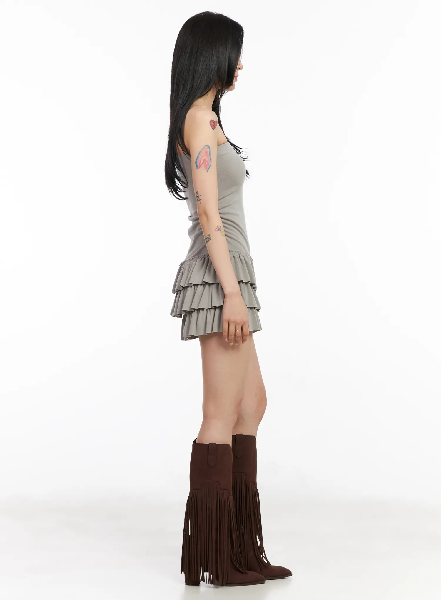 Chic Ruffle Tube Dress CM517 - Image 8