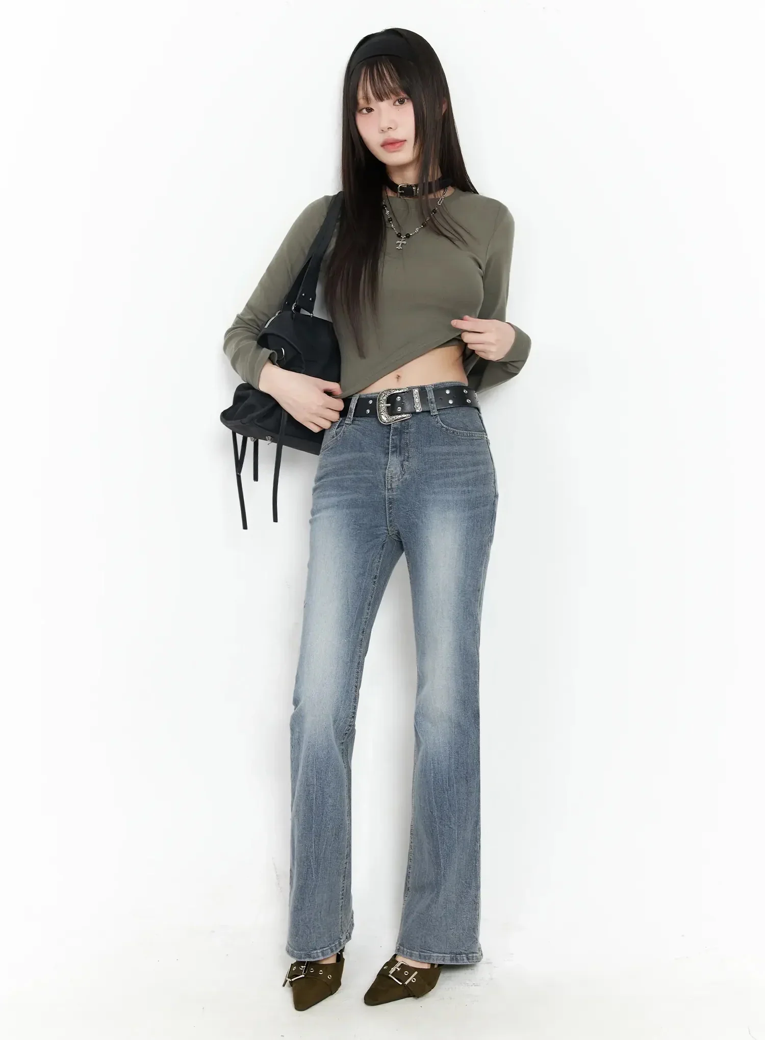 Chlo High-Rise Bootcut Jeans IM523 - Image 2
