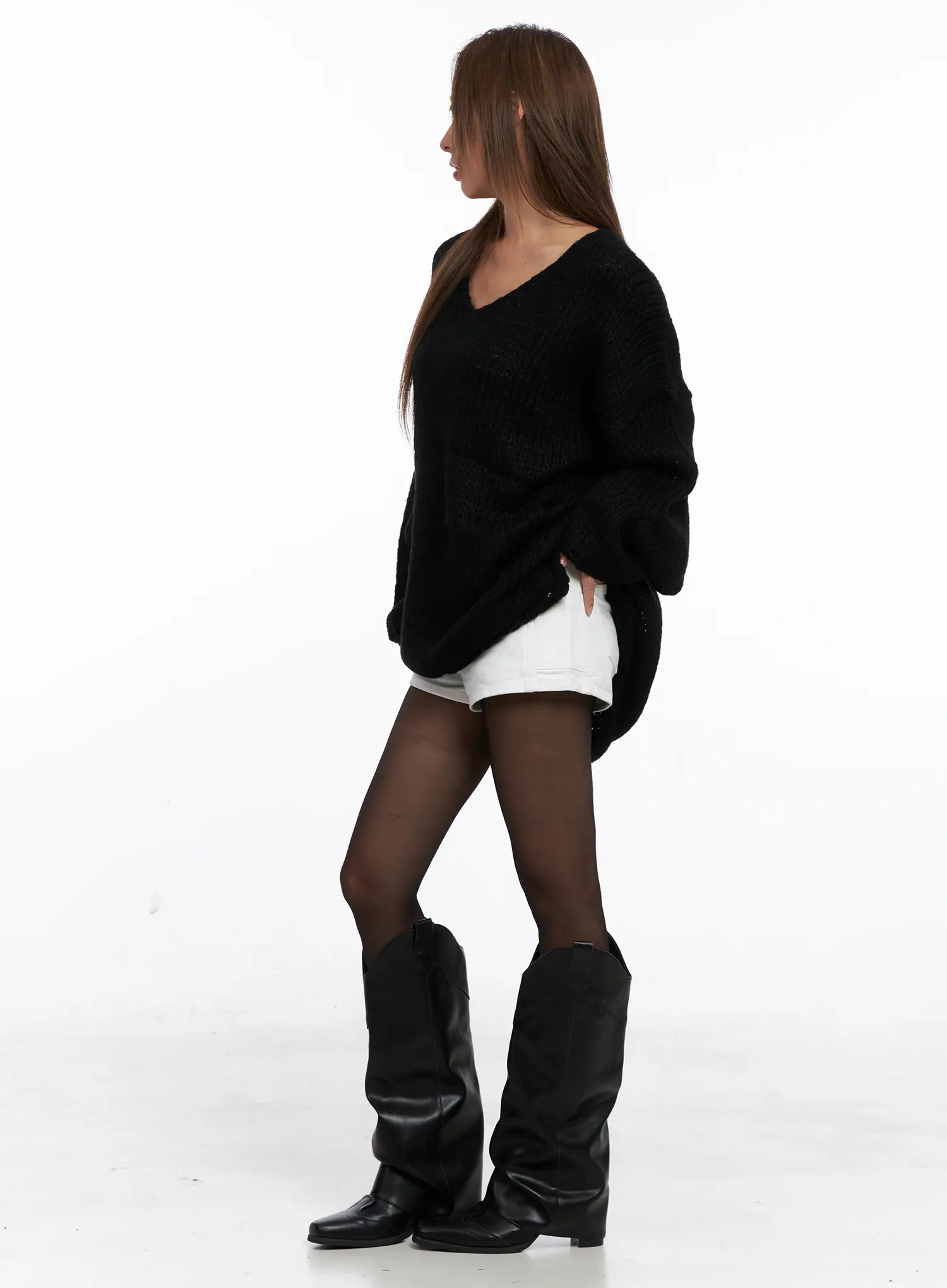 Chunky Loose-Fit Sweater CS524 - Image 7