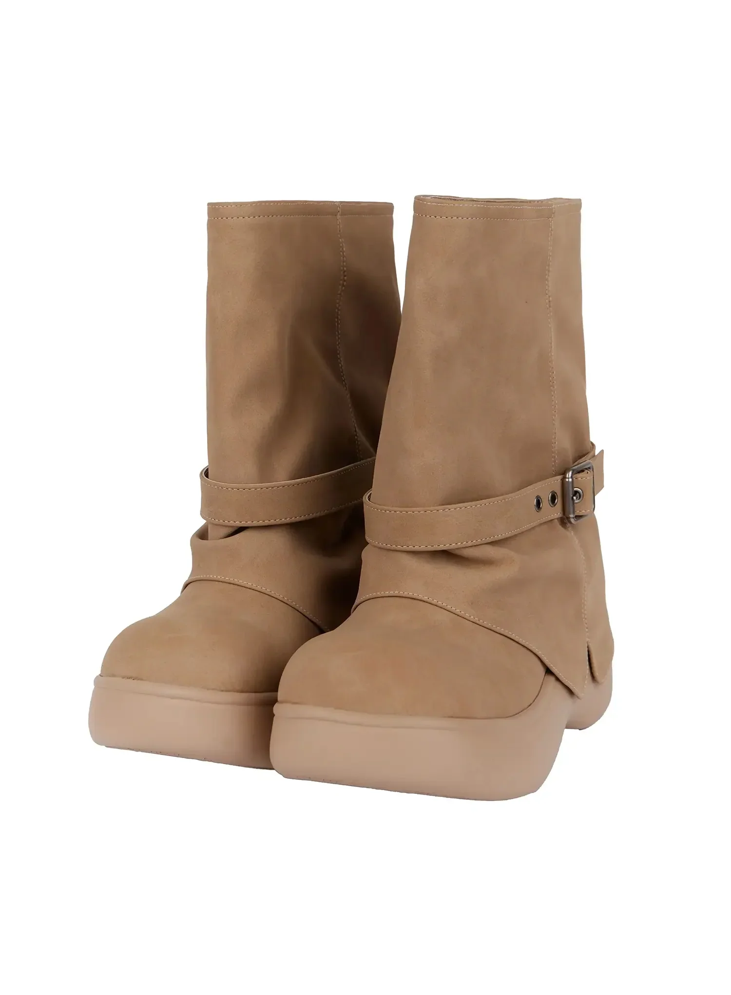 Chunky Platform Mid-Calf Boots IM503 - Image 15
