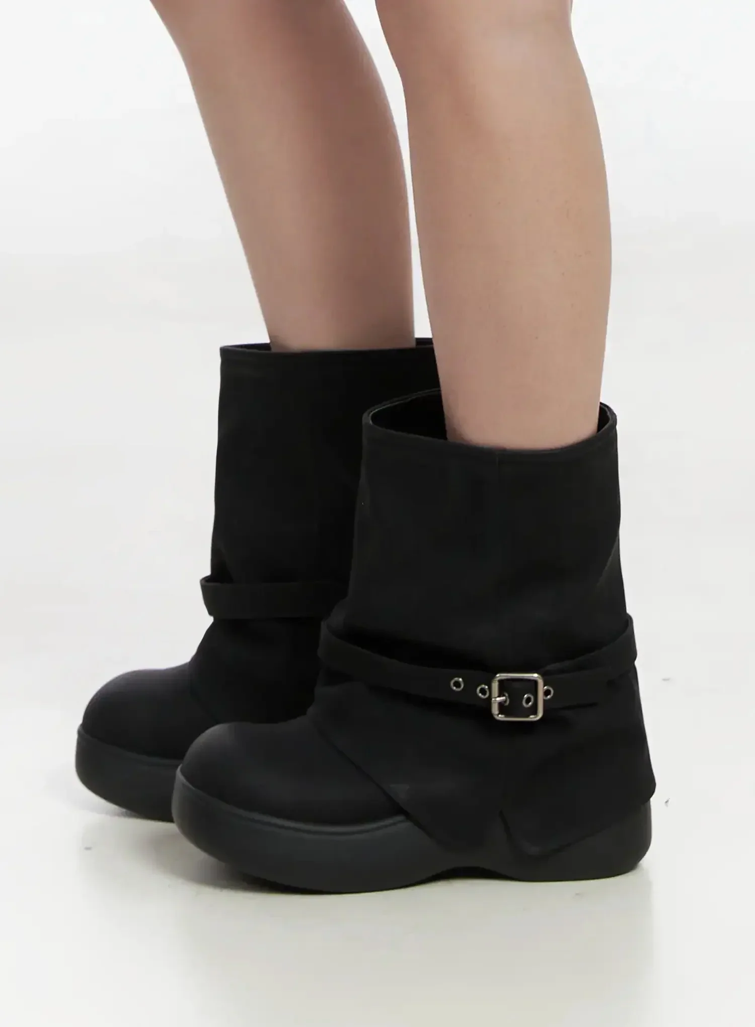Chunky Platform Mid-Calf Boots IM503 - Image 5