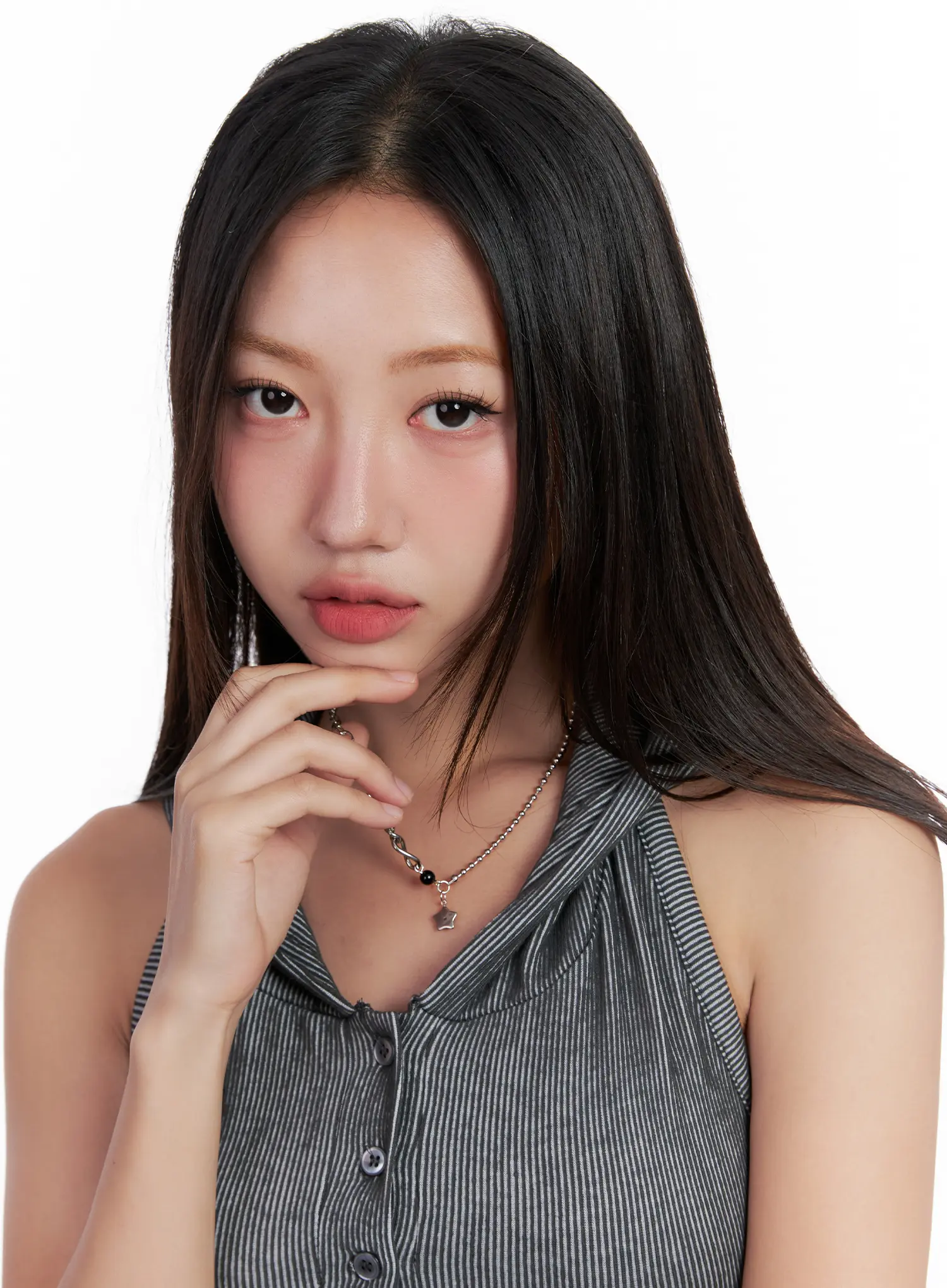 Chunky Star-Charm Statement Necklace CL522 - Image 3