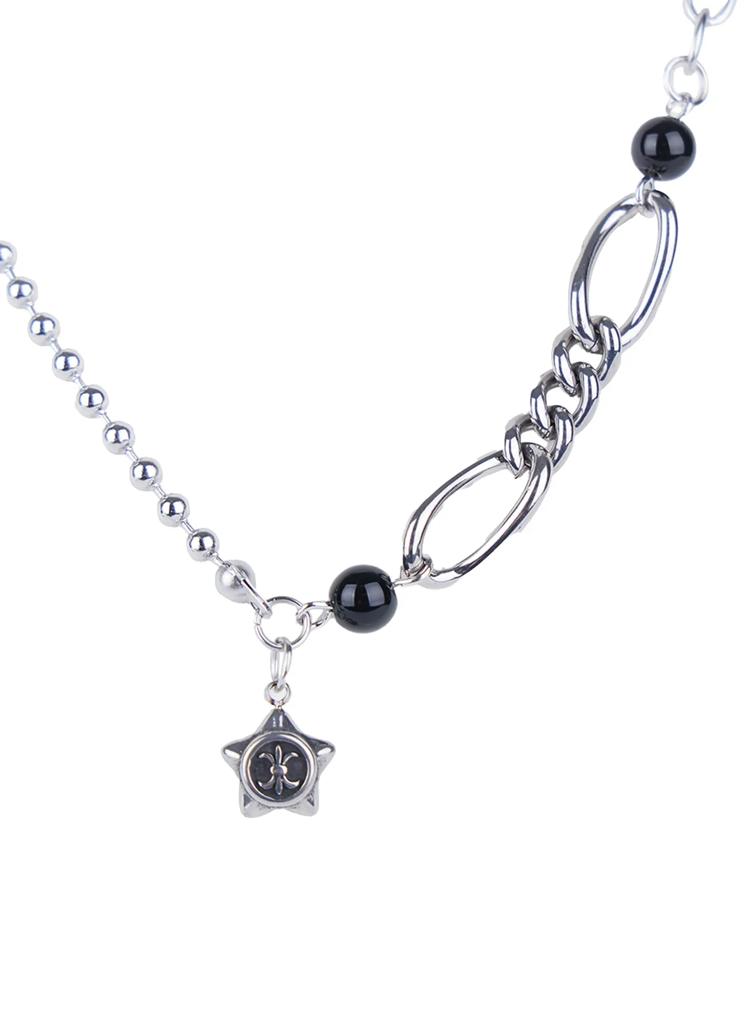 Chunky Star-Charm Statement Necklace CL522 - Image 7