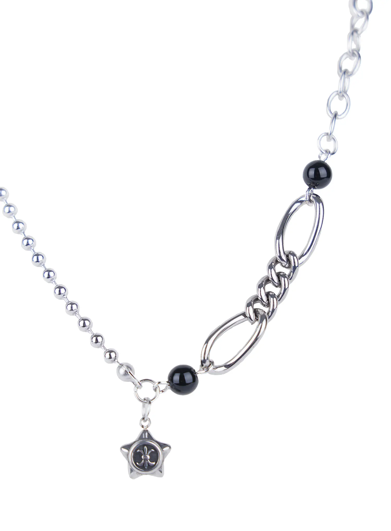 Chunky Star-Charm Statement Necklace CL522 - Image 8