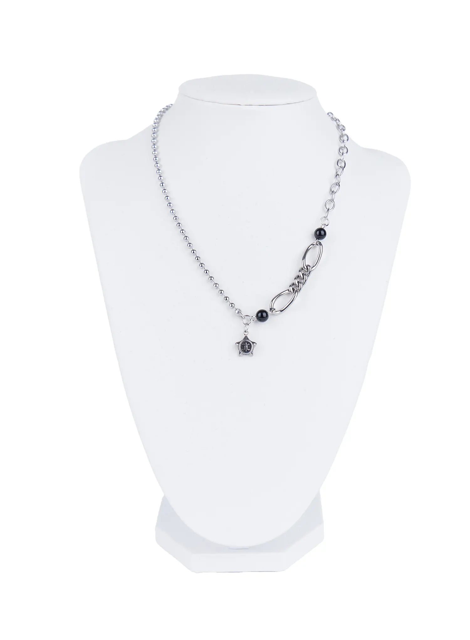Chunky Star-Charm Statement Necklace CL522 - Image 9