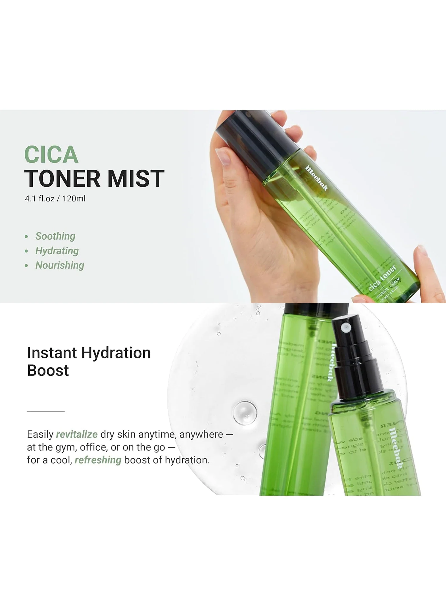 Cica Toner (120ml) - Image 3