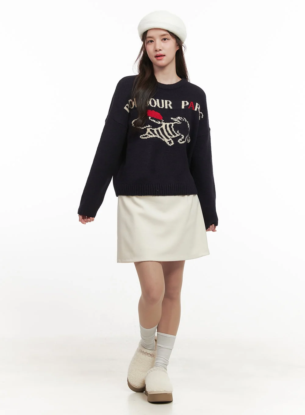 Classic A-Line Mini Skirt CJ515 - Image 2