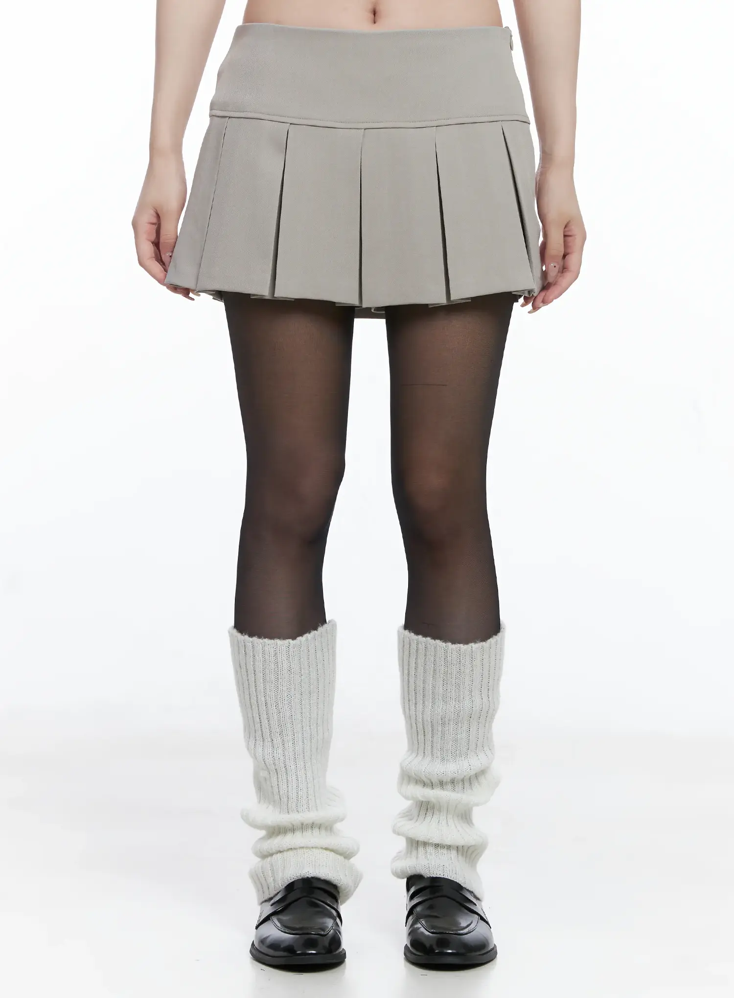Classic A-Line Pleated Skirt CS501