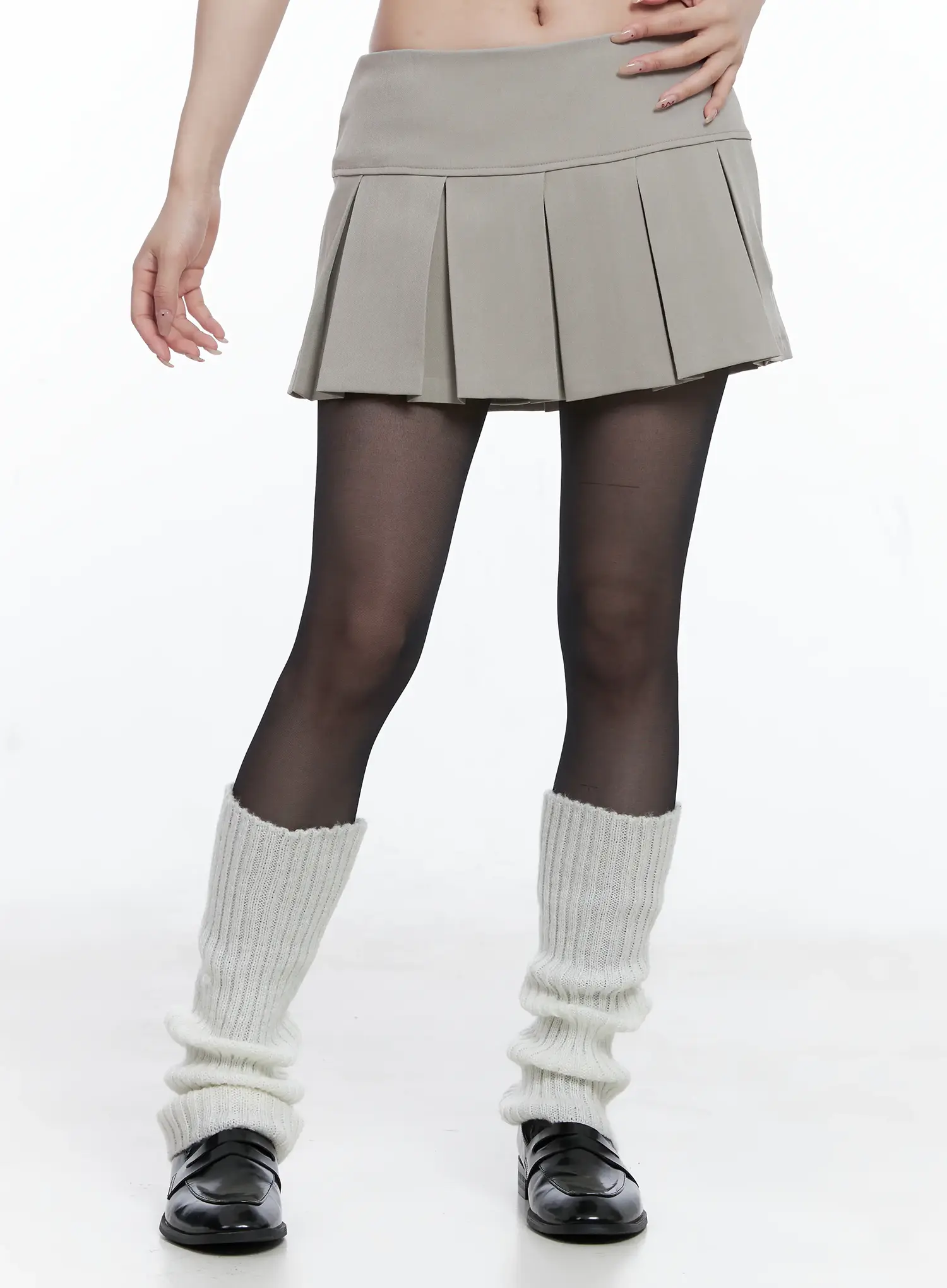 Classic A-Line Pleated Skirt CS501 - Image 7