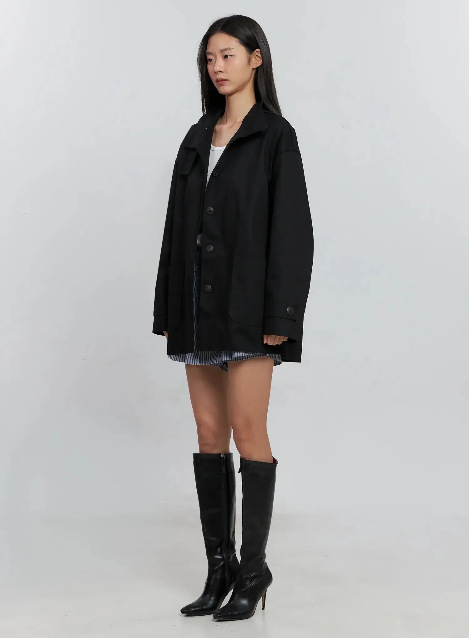 Classic Button-Up Jacket IS515 - Image 5
