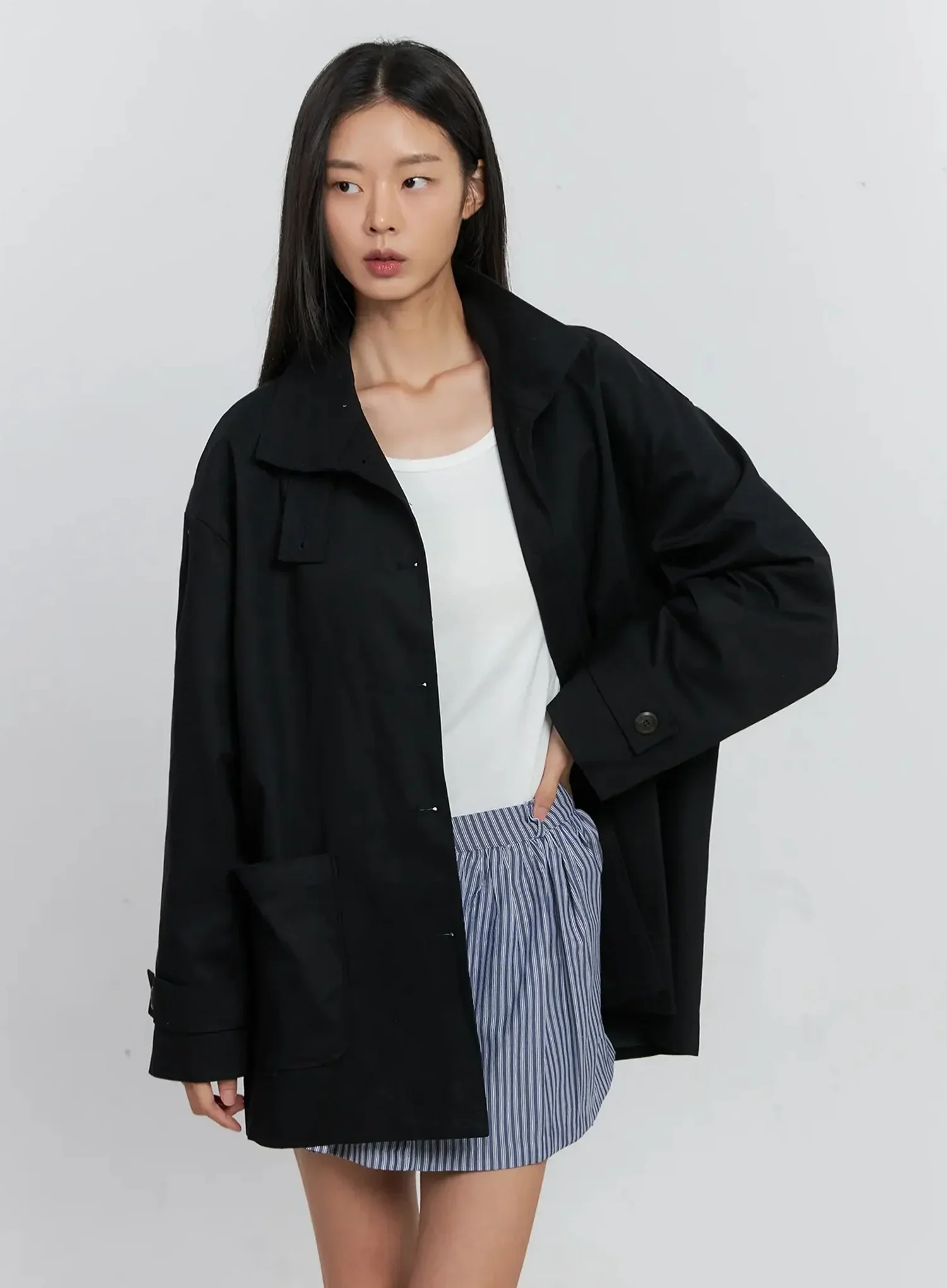 Classic Button-Up Jacket IS515 - Image 9