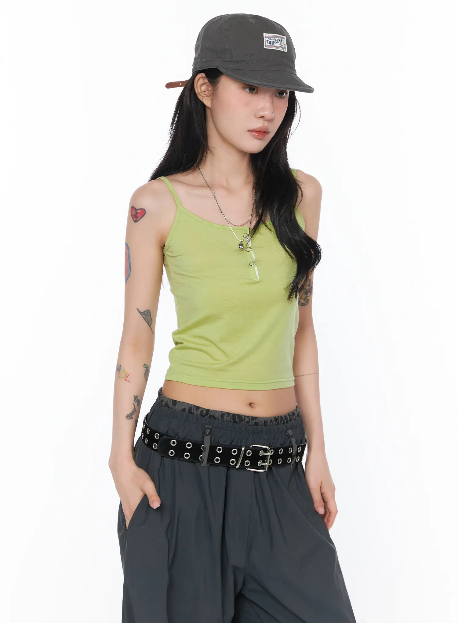 Classic Buttoned Cami Tank CA527