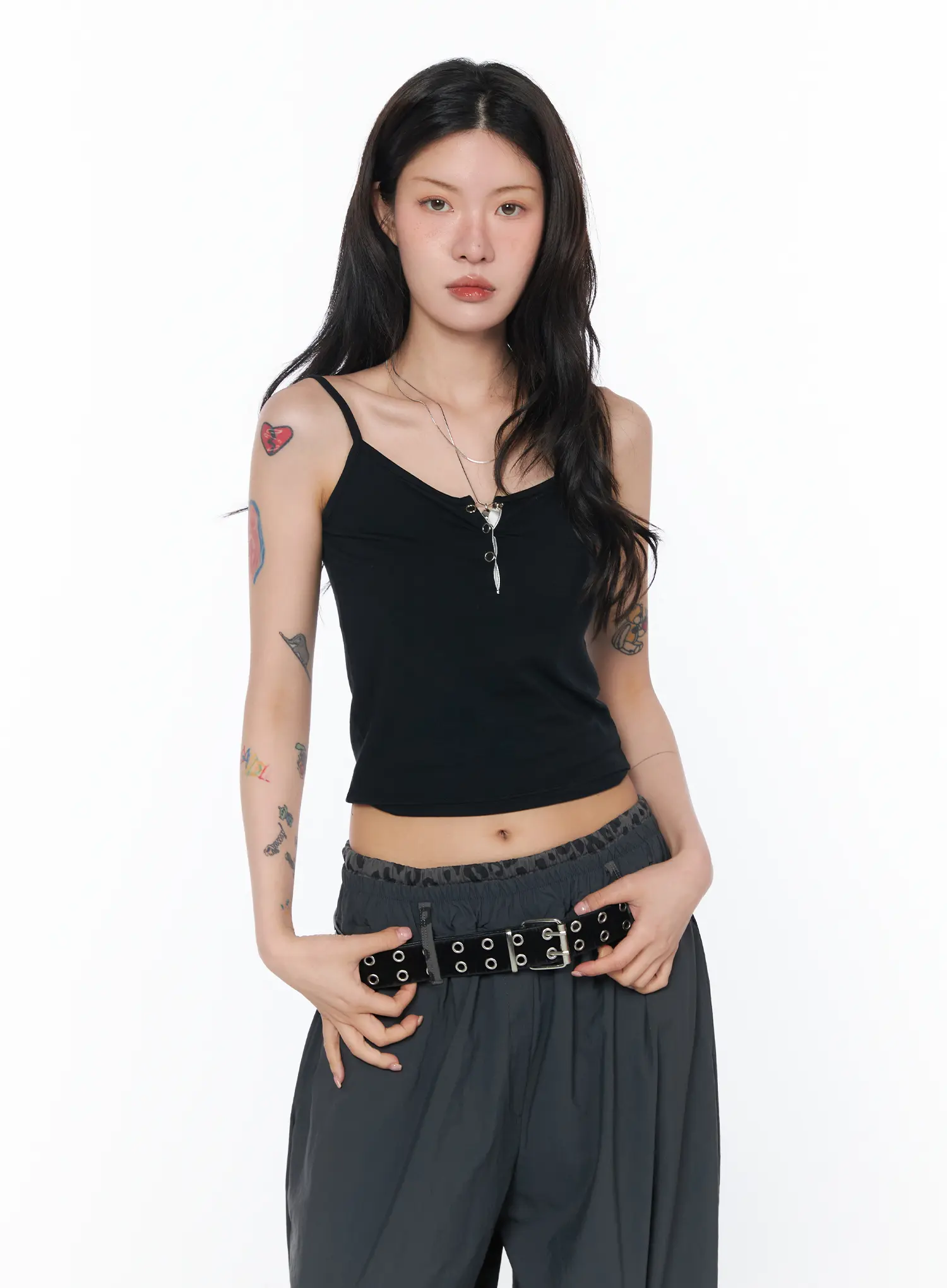 Classic Buttoned Cami Tank CA527 - Image 12