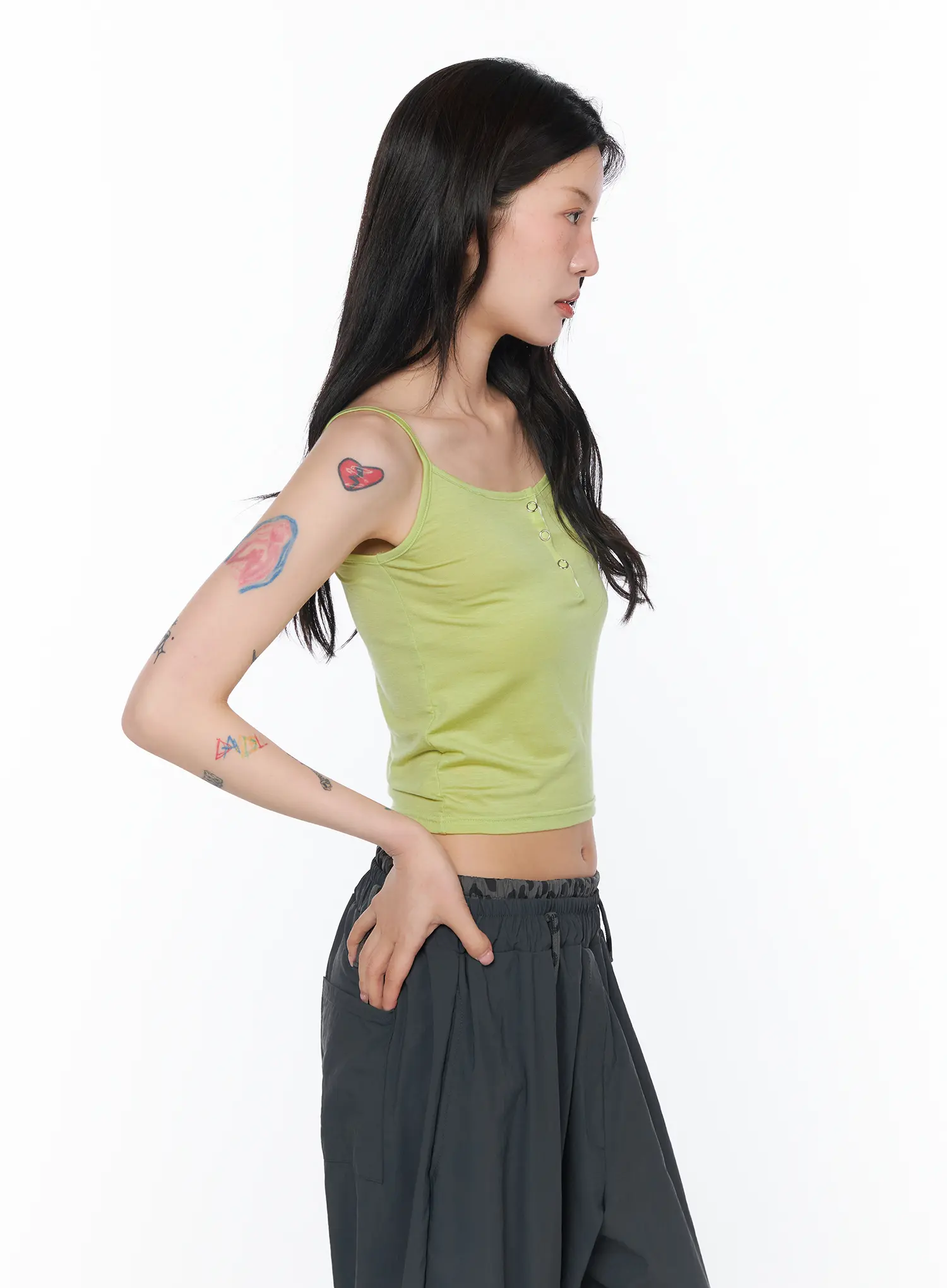 Classic Buttoned Cami Tank CA527 - Image 6