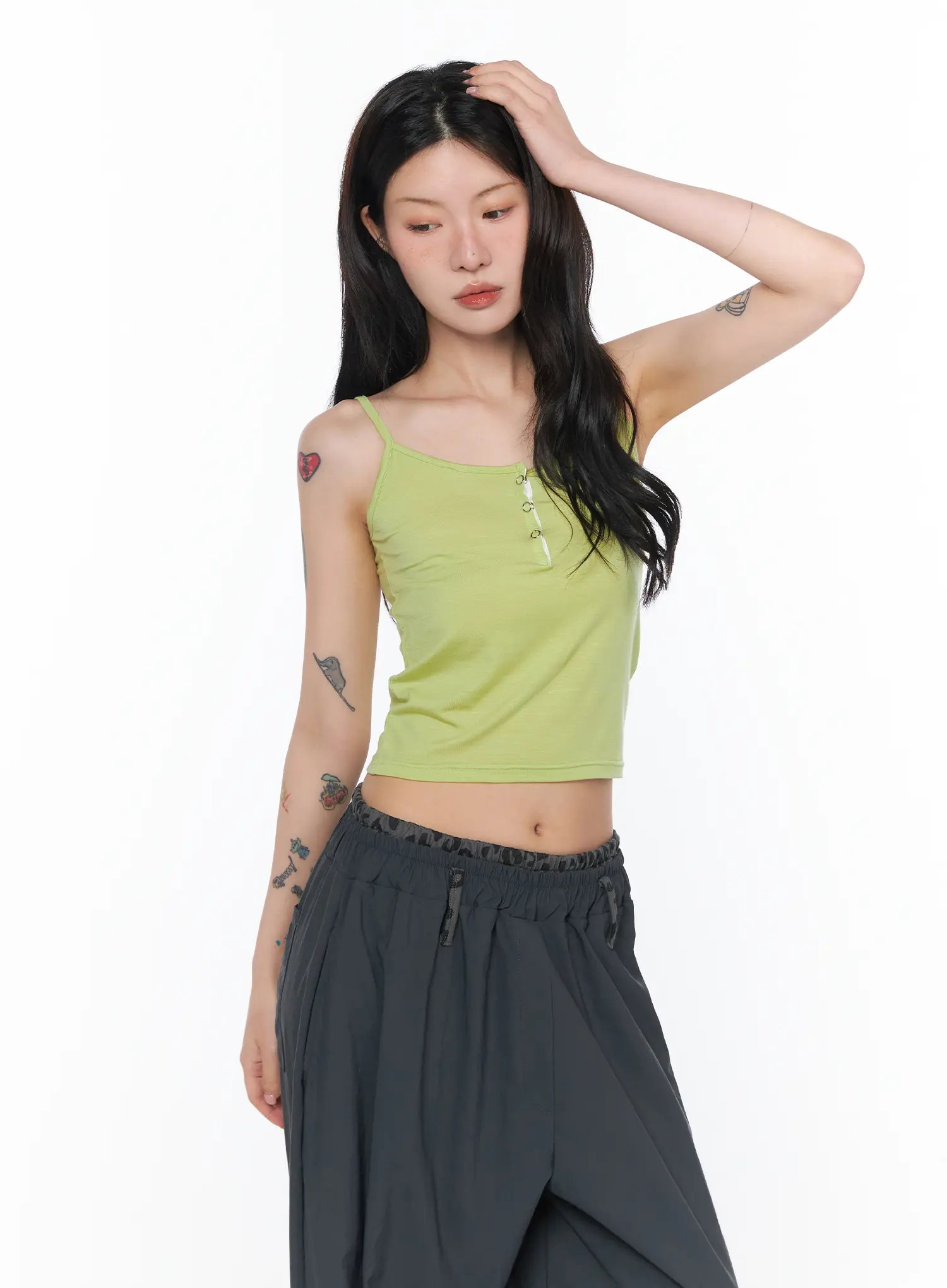 Classic Buttoned Cami Tank CA527 - Image 9