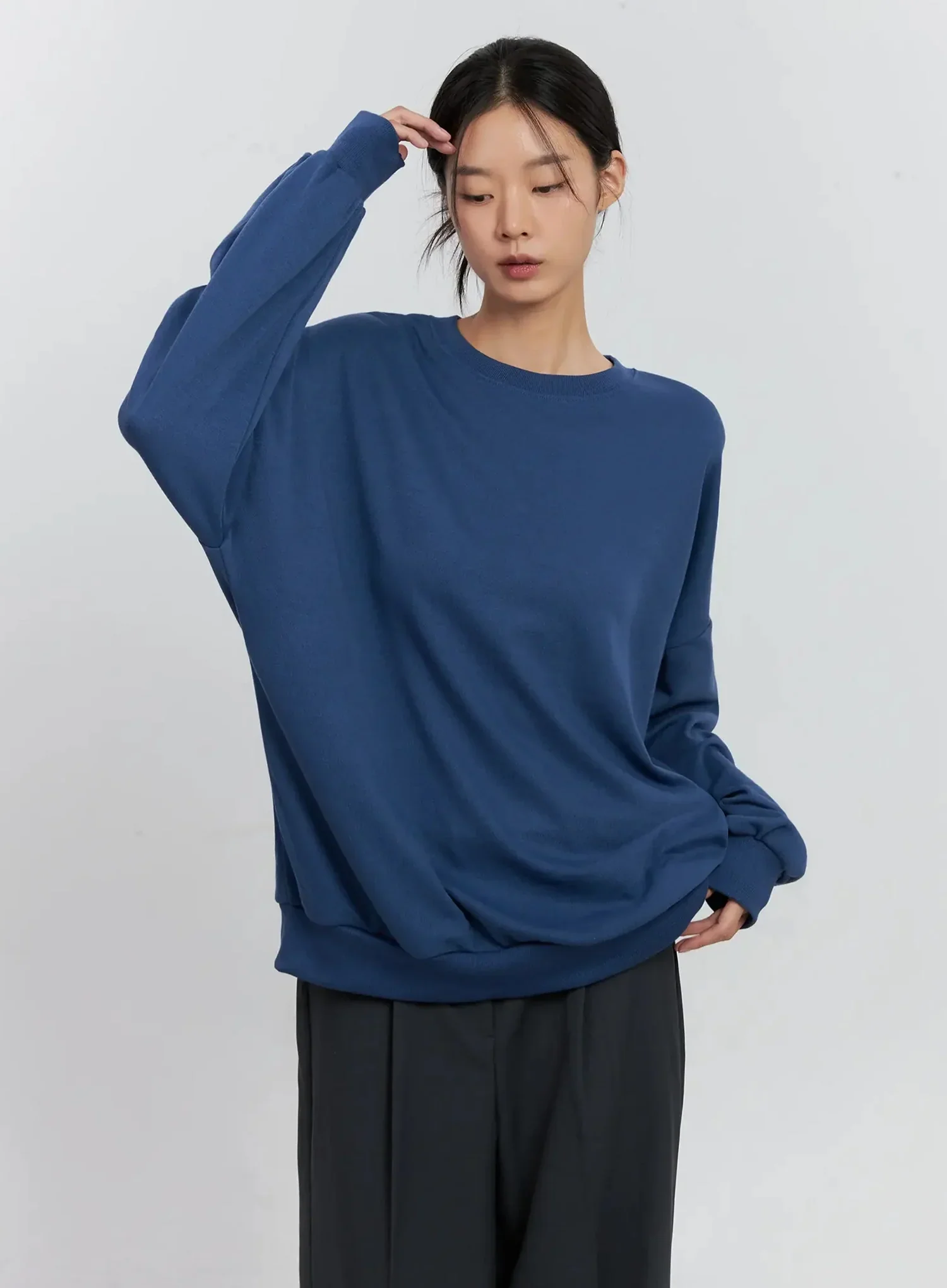 Classic Grey Crewneck Sweatshirt IS516 - Image 16