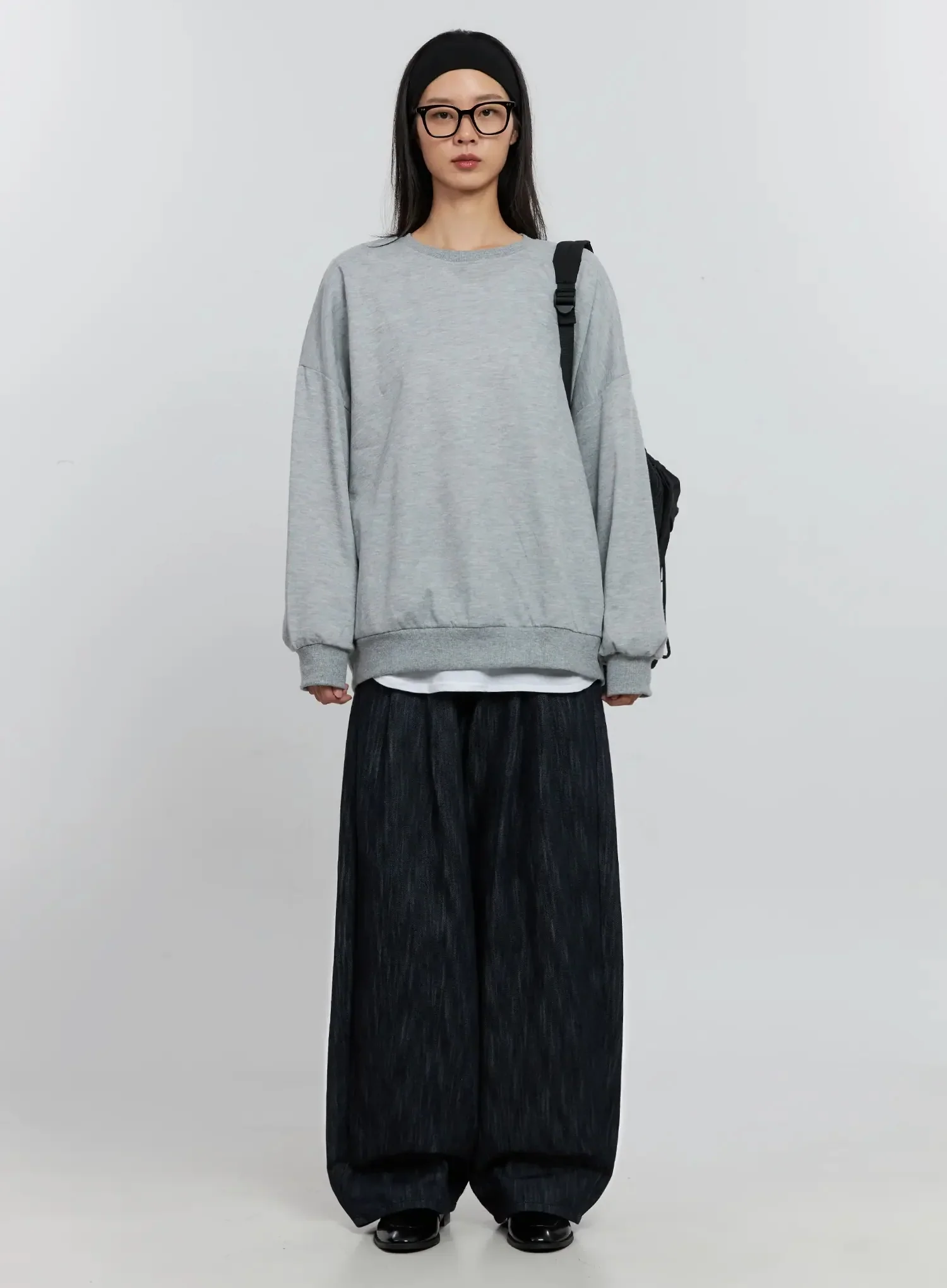 Classic Grey Crewneck Sweatshirt IS516 - Image 25