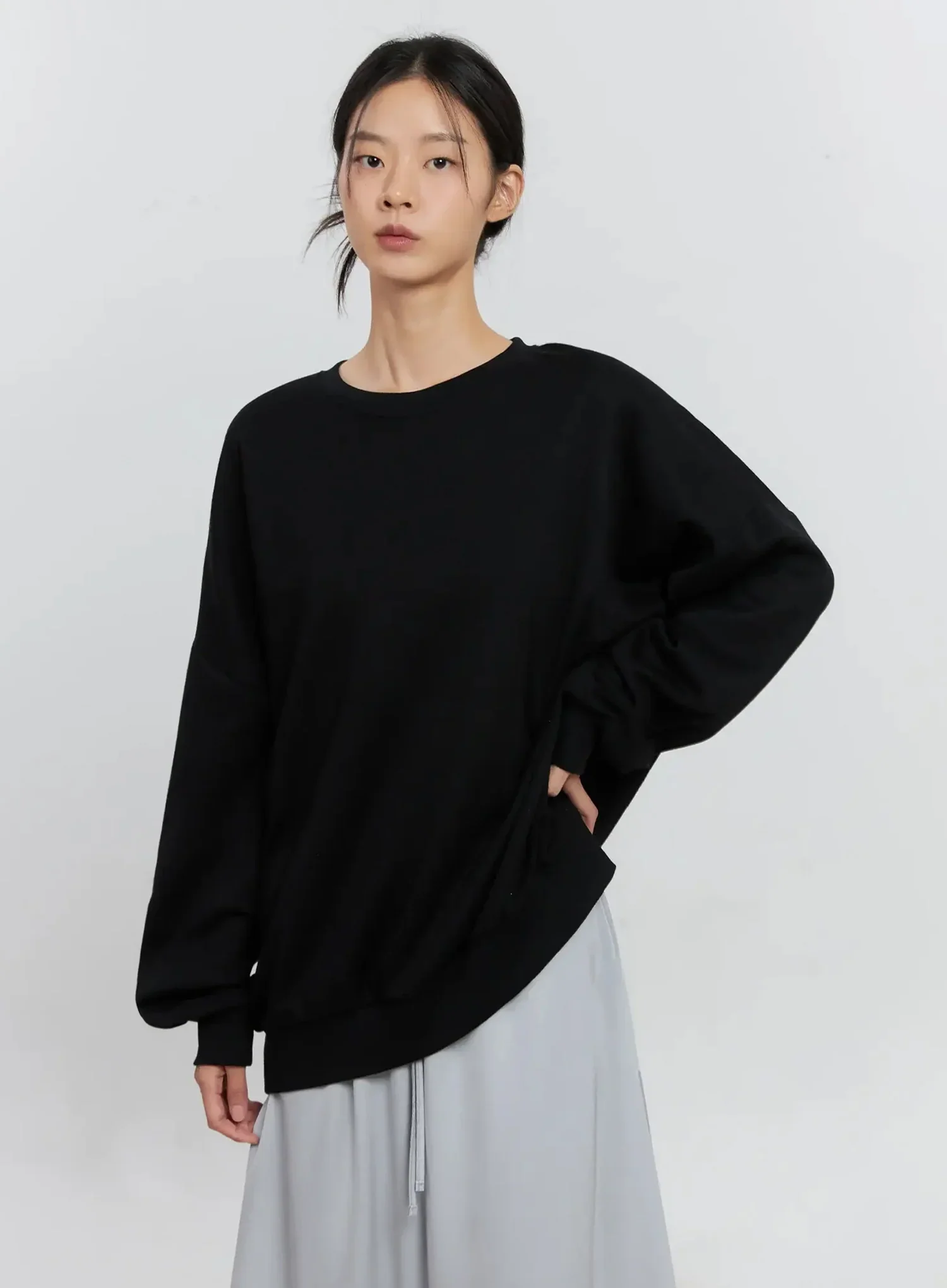 Classic Grey Crewneck Sweatshirt IS516 - Image 7