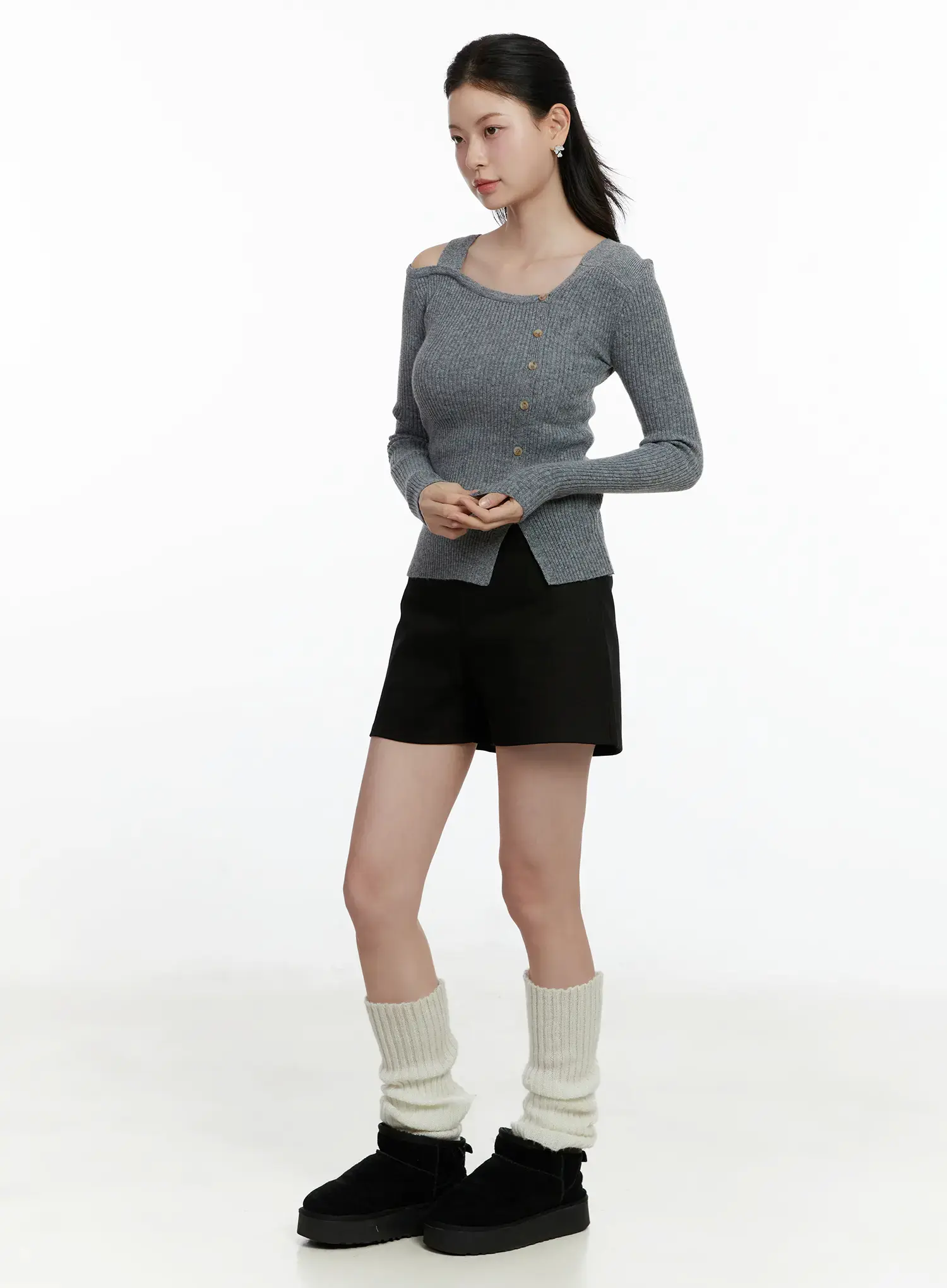 Classic High-Waist Cotton Short F502 - Image 5