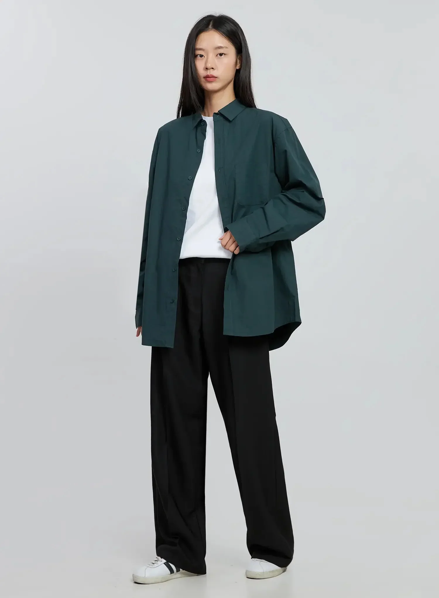 Classic Oversized Shirt IN507 - Image 11