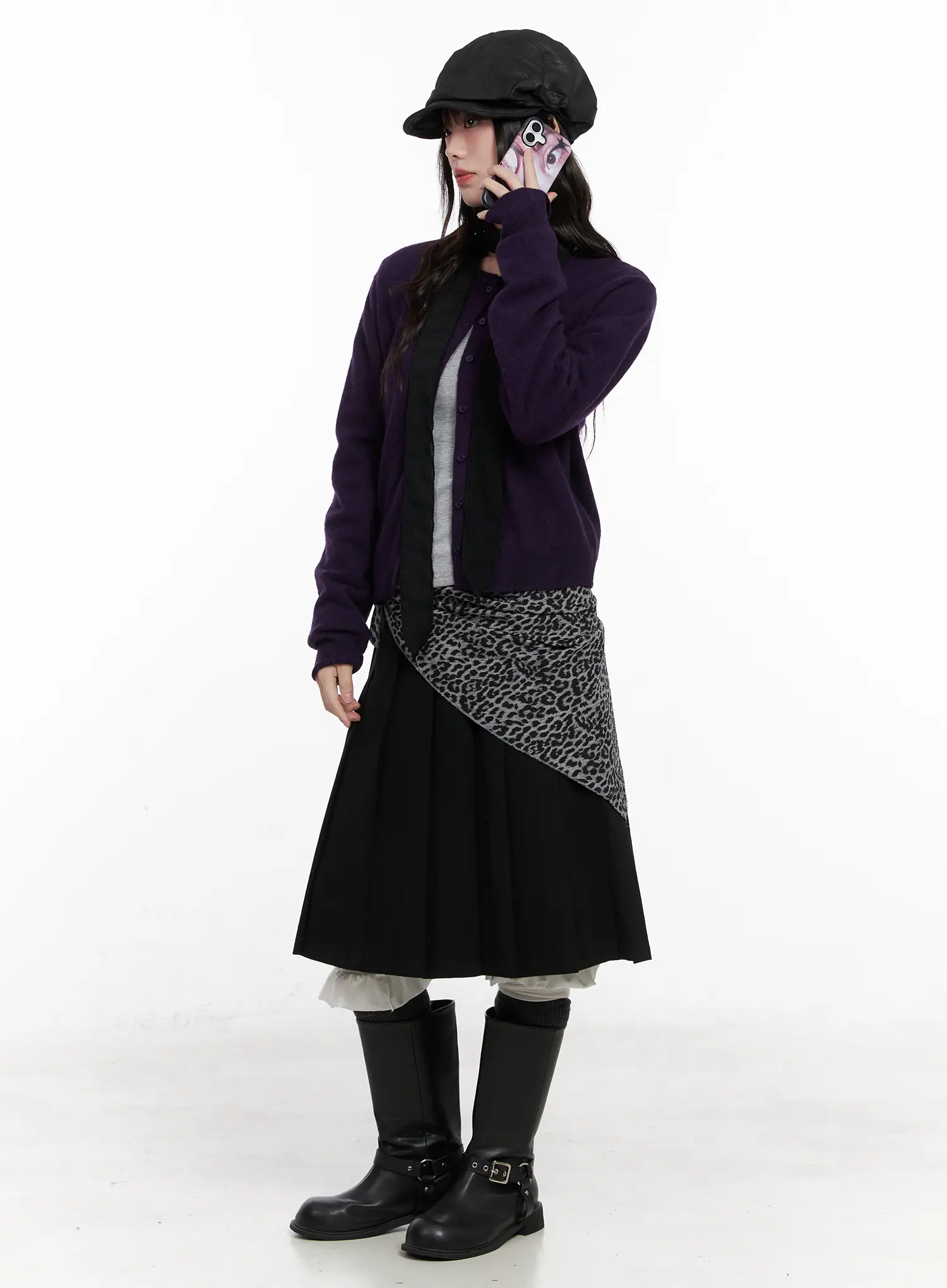 Classic Pleated Mini Skirt CN511 - Image 9