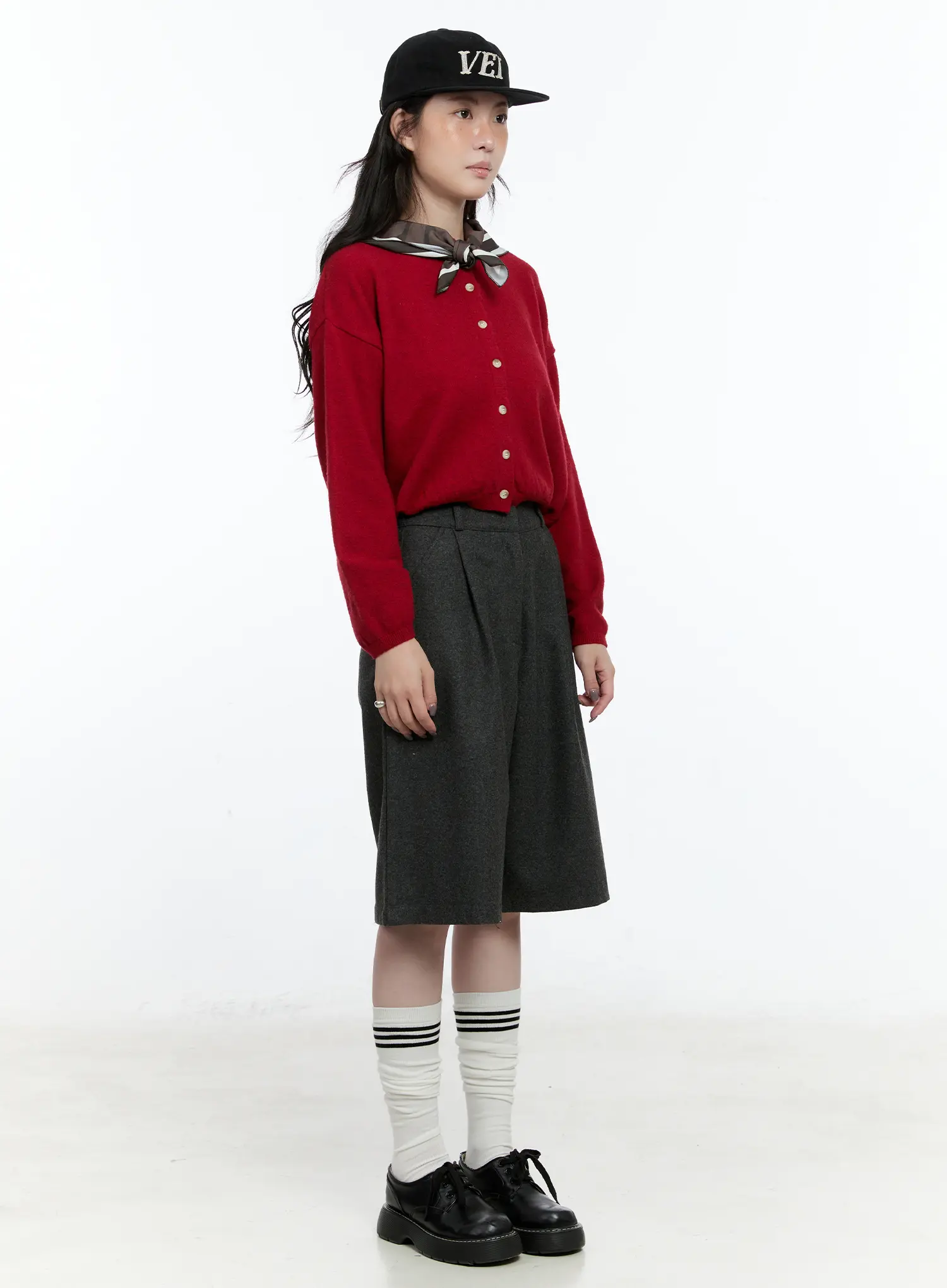 Classic Round Neck Cardigan CN517 - Image 8