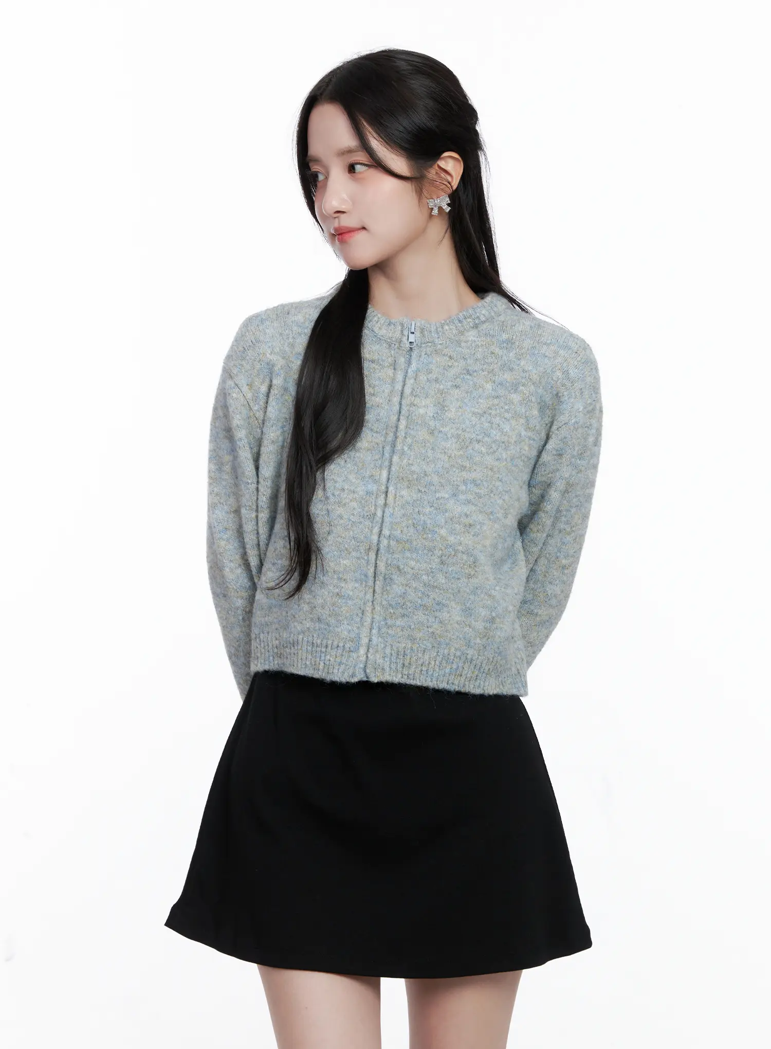 Classic Round Neck Knit Cardigan CS519 - Image 8