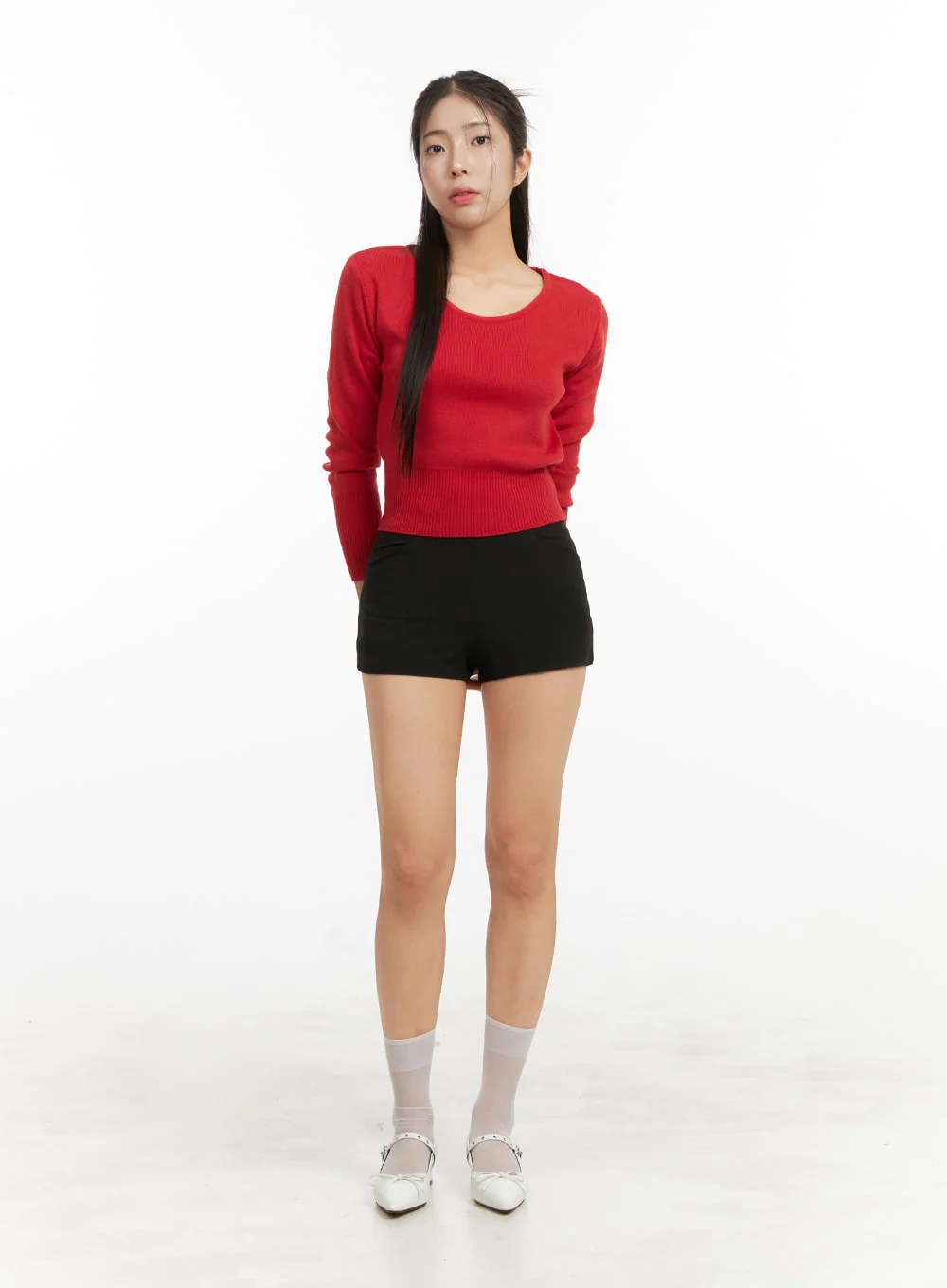 Classic Round Neck Sweater OA429 - Image 2