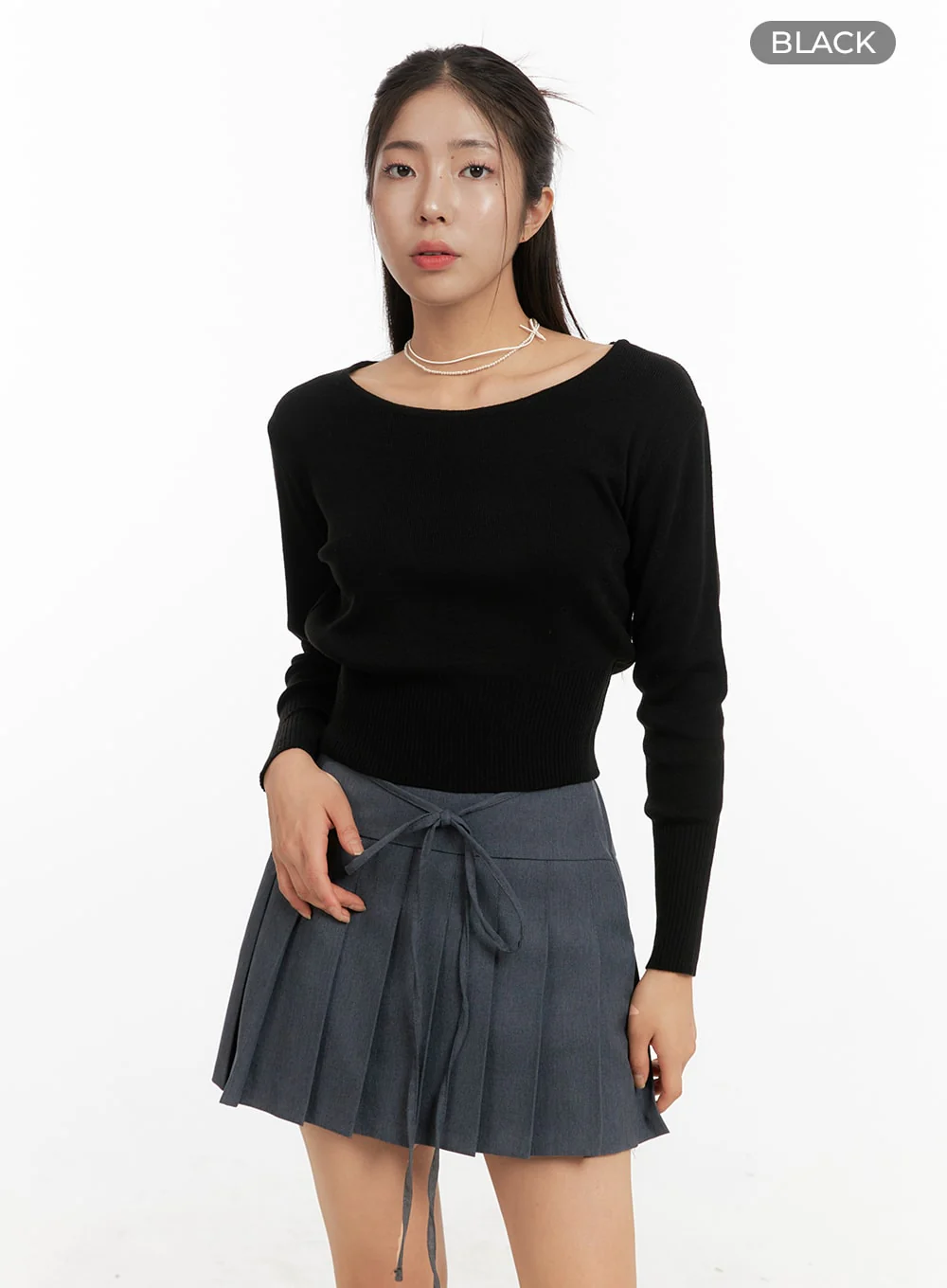 Classic Round Neck Sweater OA429 - Image 7