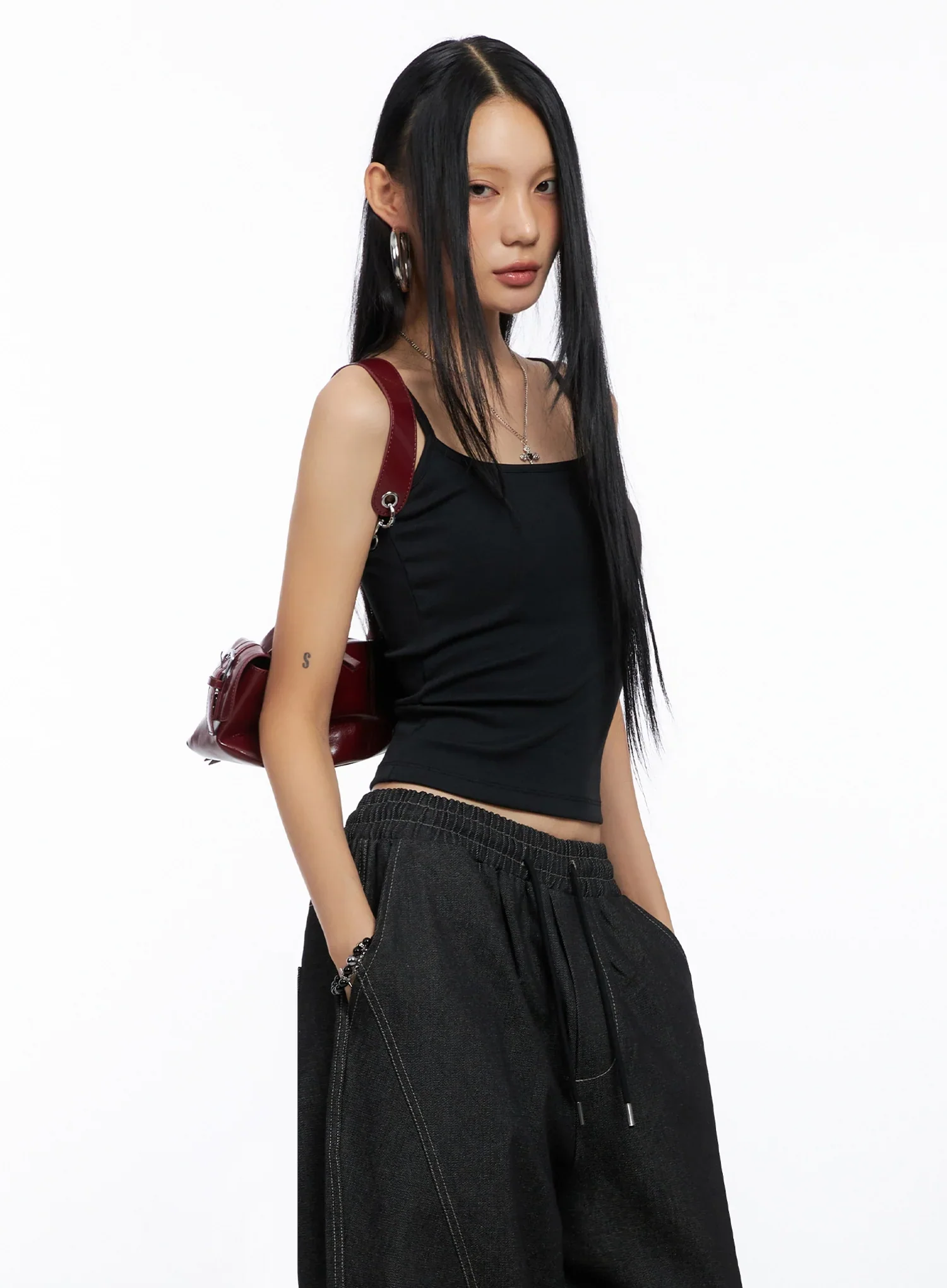 Classic Square Neck Tank Top IO516