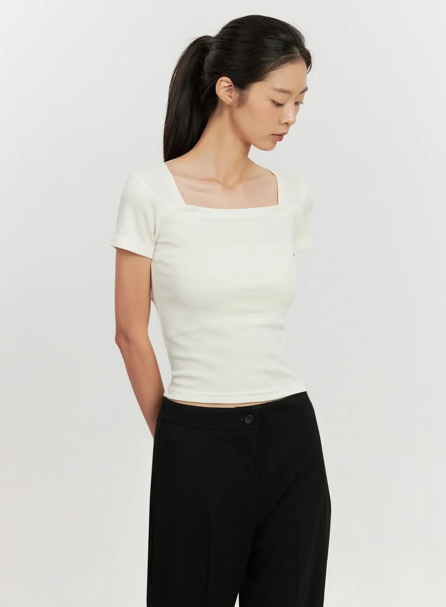 Classic Square-Neck Top IL528 - Image 11