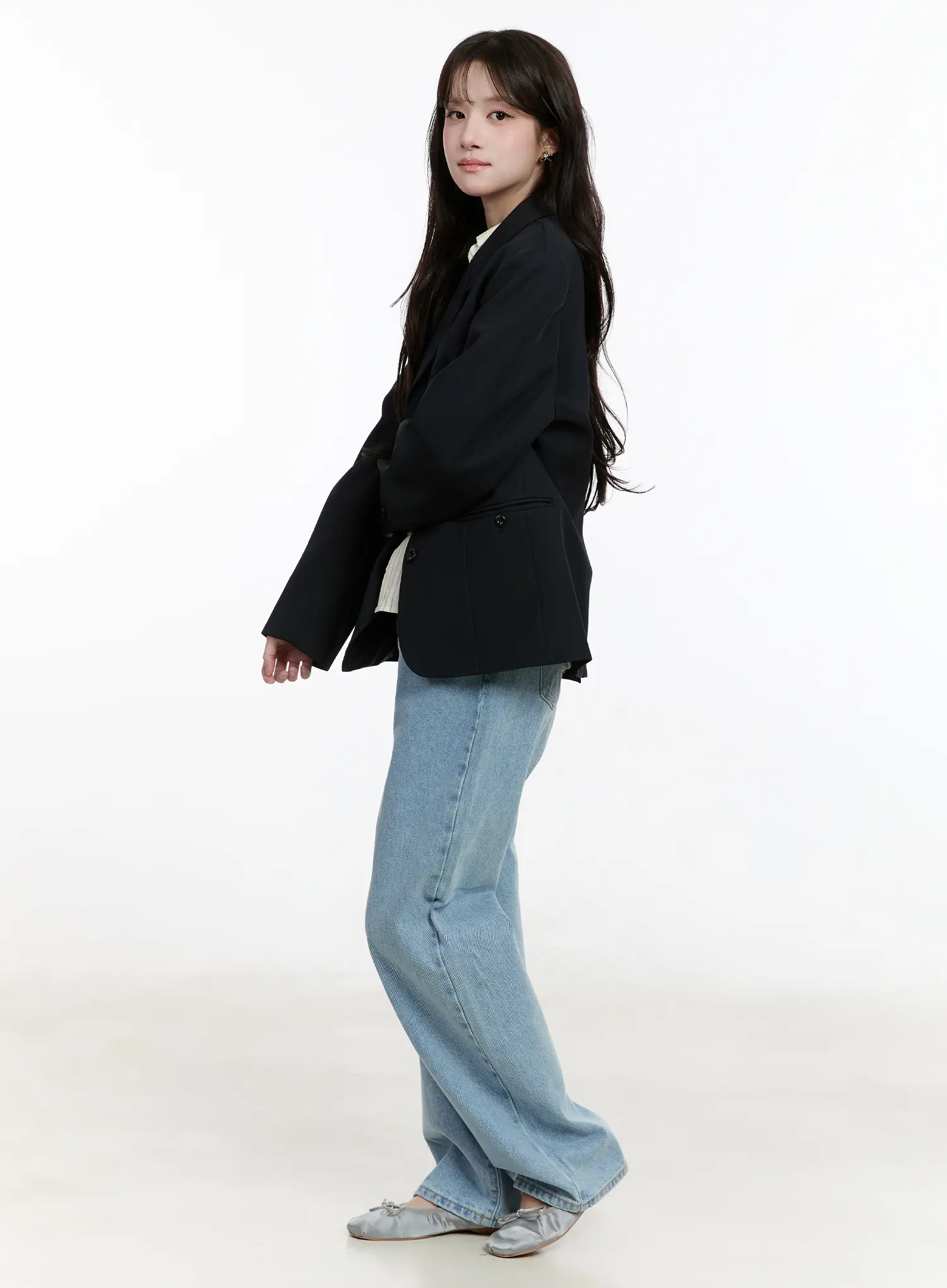 Classic Tailored Blazer CM510 - Image 8