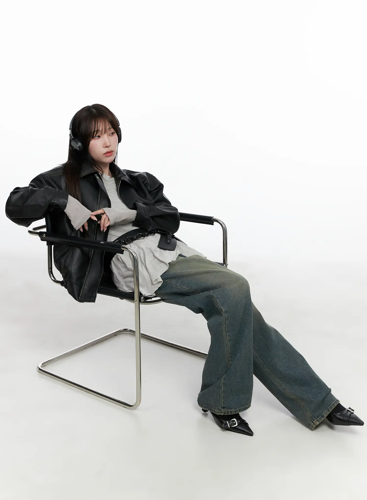 Classic U-Neck Long Sleeve Top CO520 - Image 8
