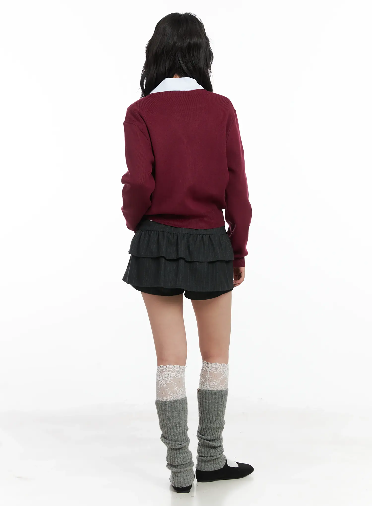 Classic V-Neck Button-Up Cardigan CD502 - Image 7
