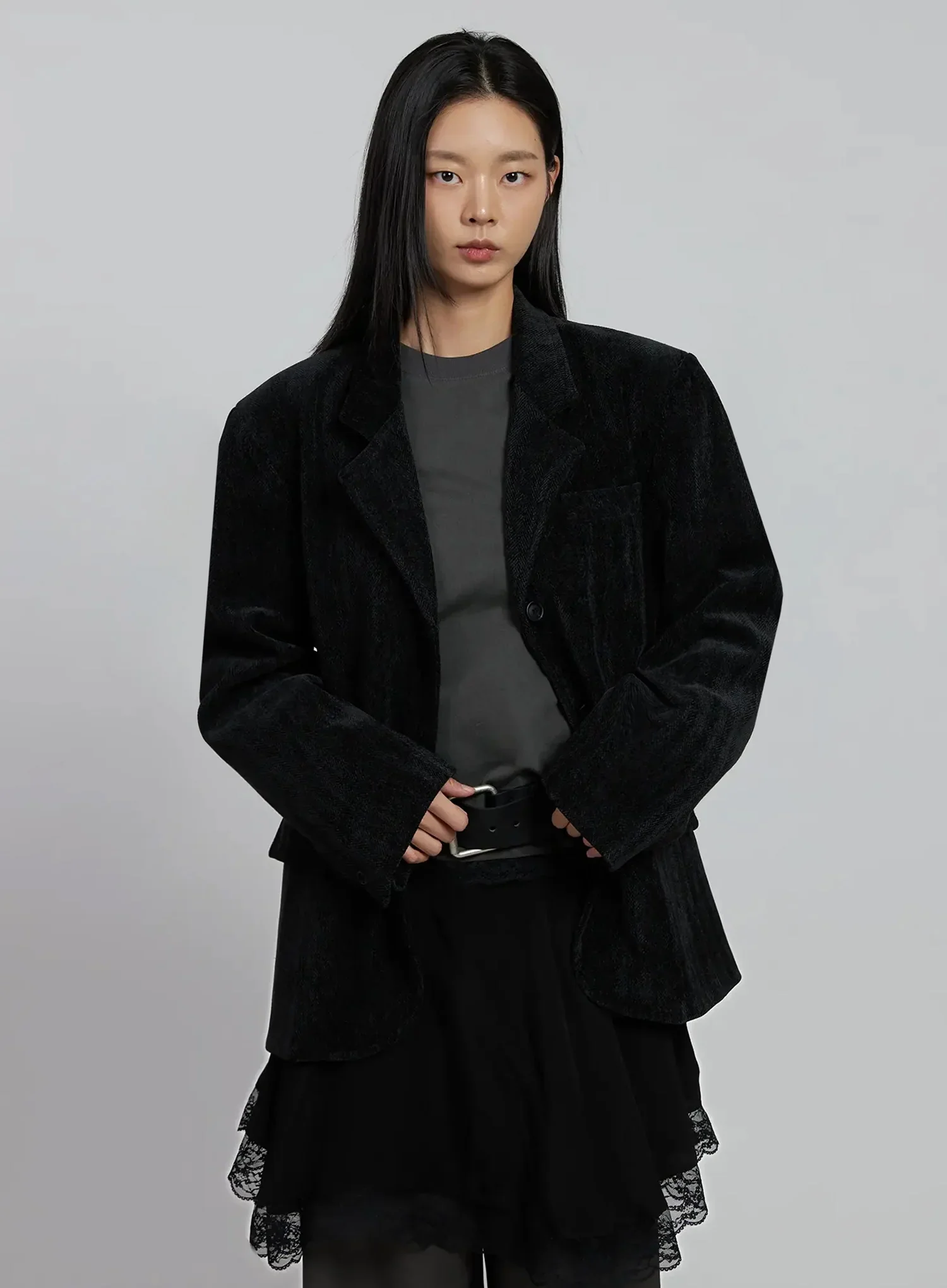 Classic Velvet Oversized Blazer IM520