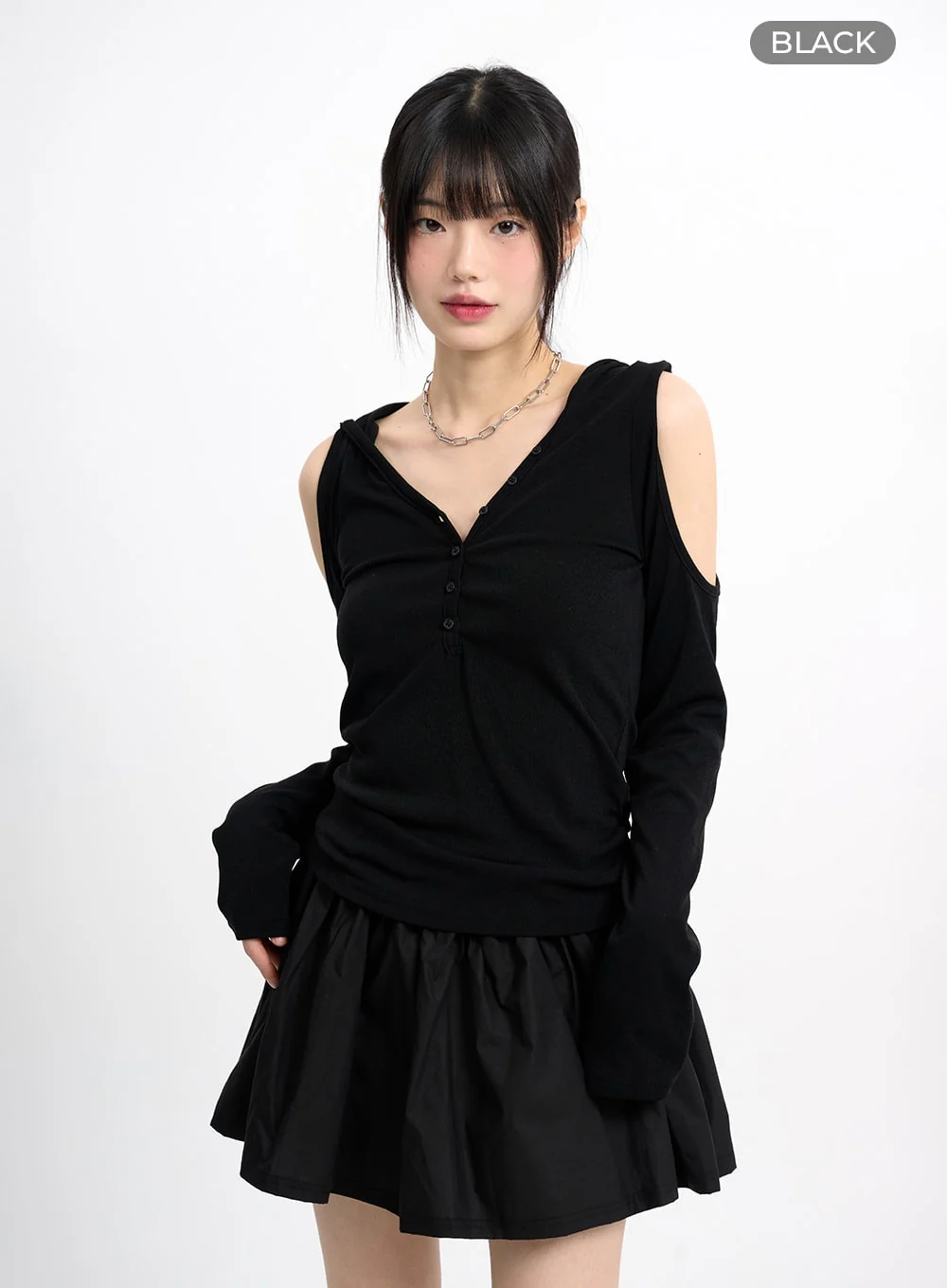 Cold Shoulder Hoodie CM415 - Image 10