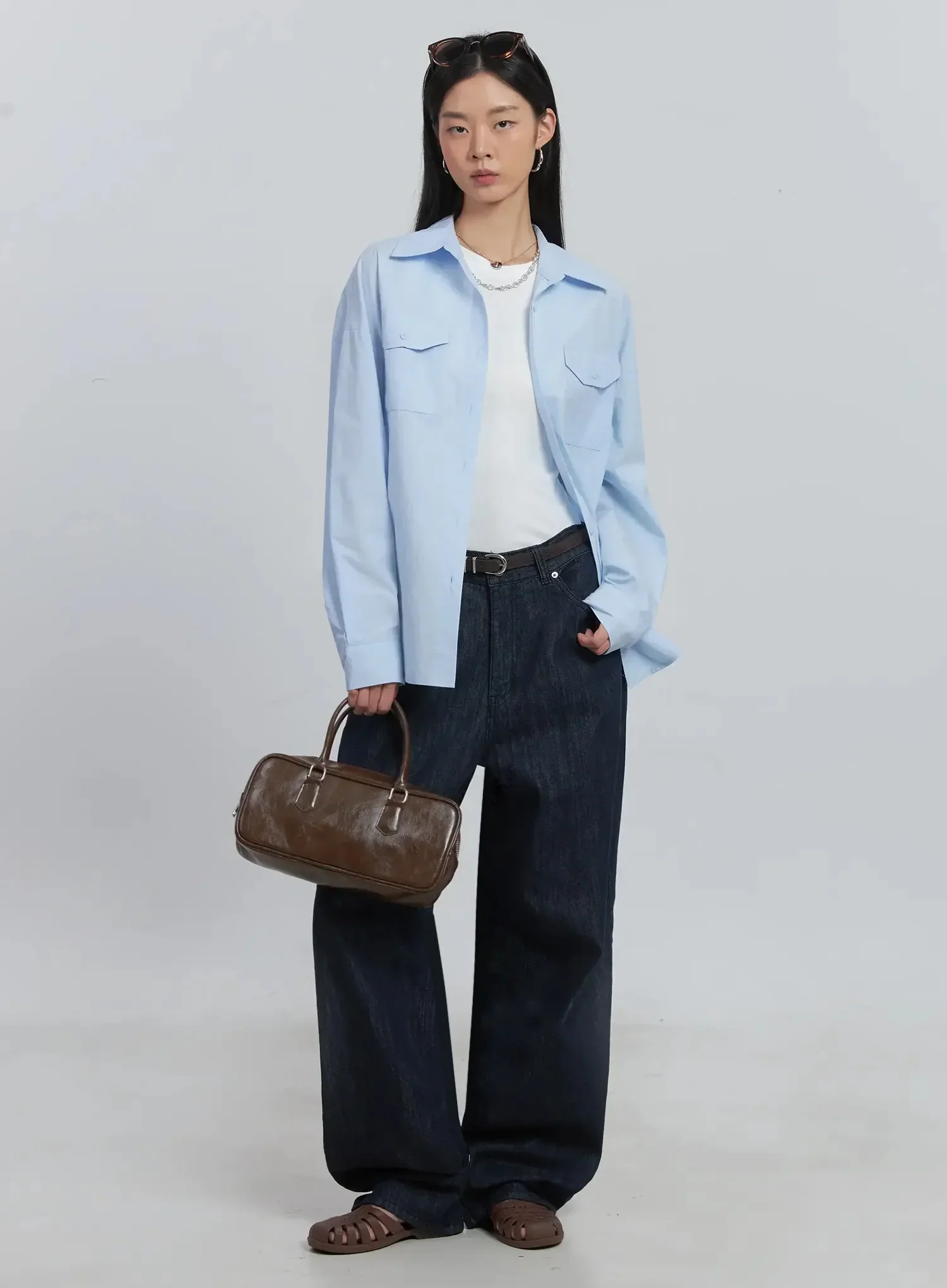 Collared Button-Up Shirt IU512 - Image 2