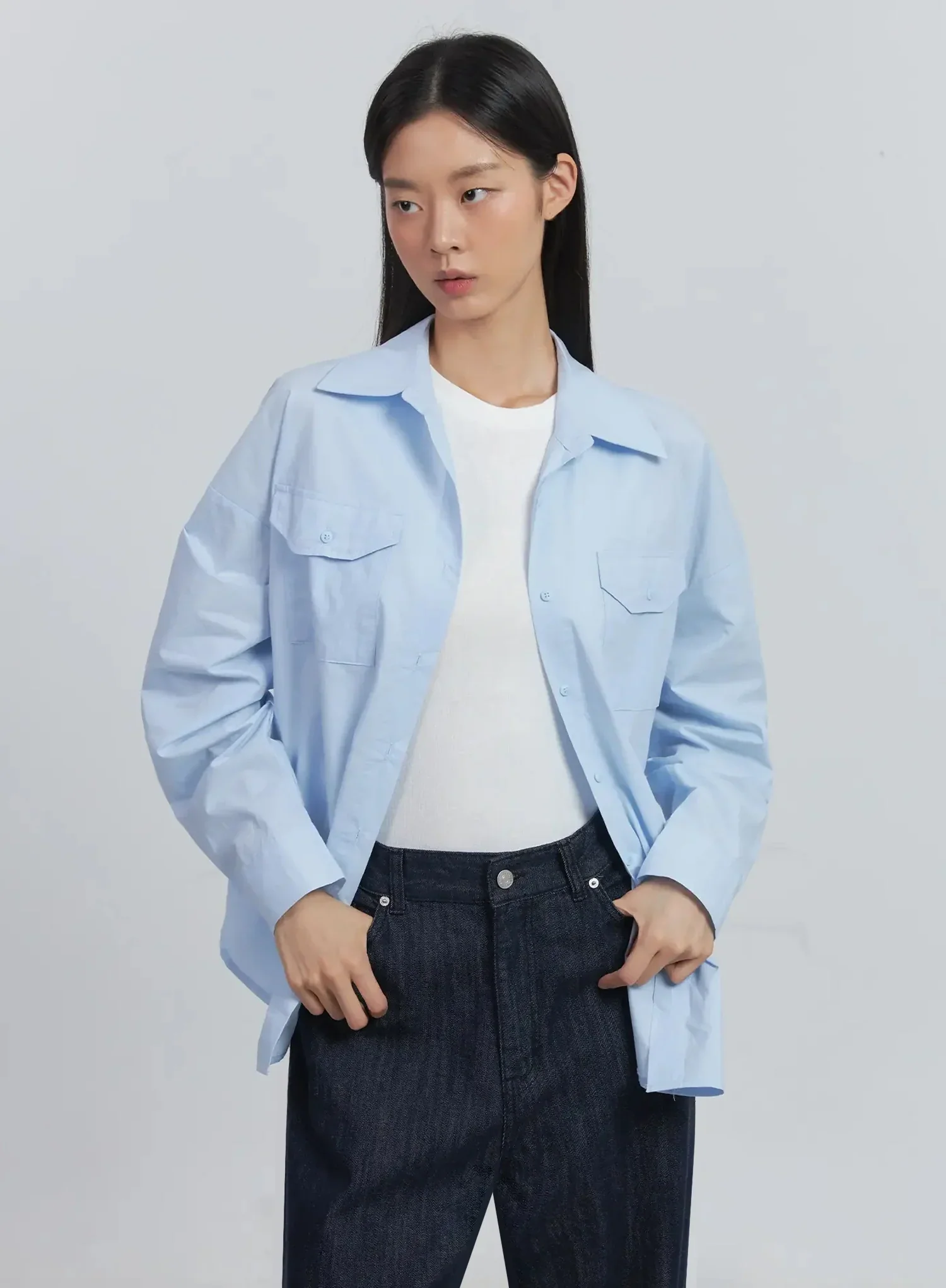 Collared Button-Up Shirt IU512 - Image 5