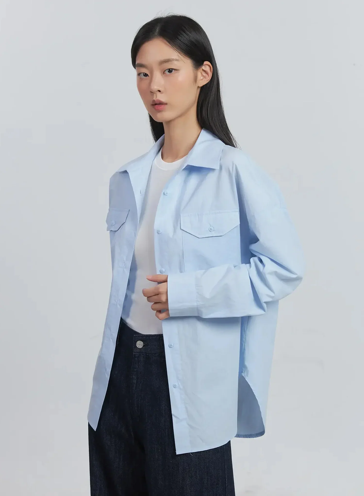 Collared Button-Up Shirt IU512 - Image 6