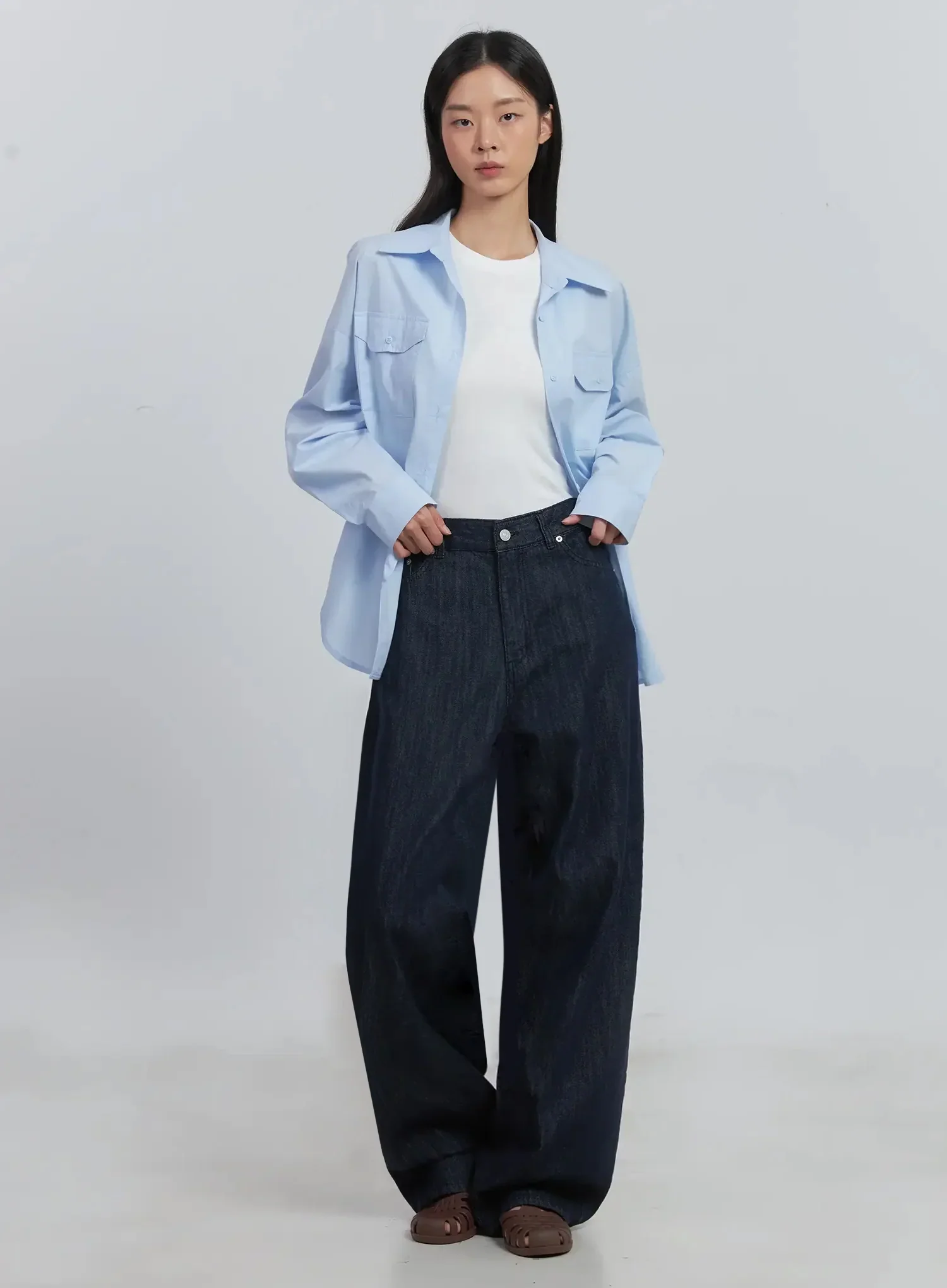 Collared Button-Up Shirt IU512 - Image 8