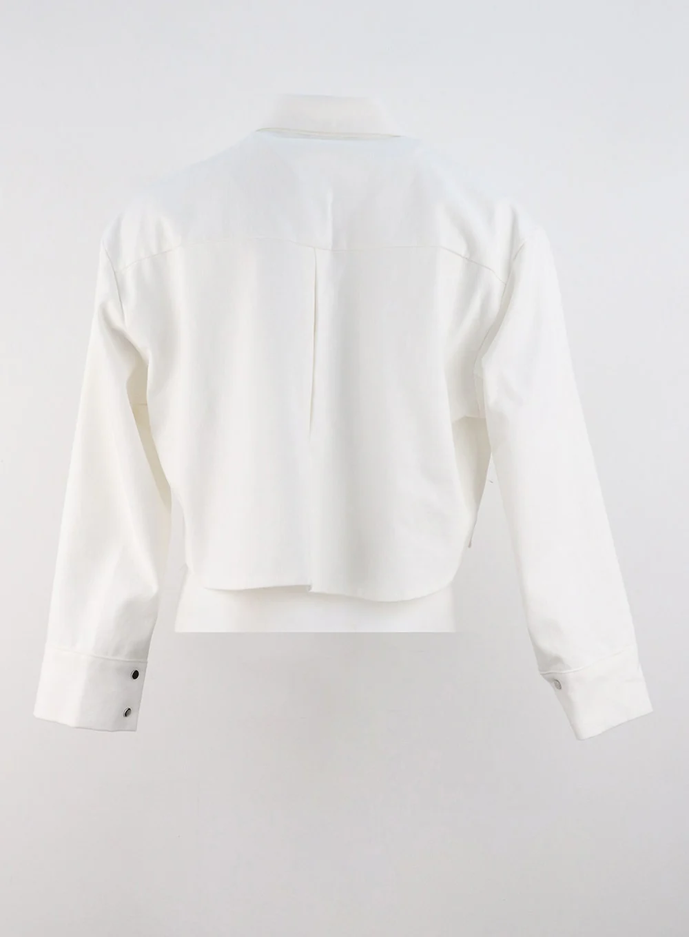 Collared Cotton Crop Jacket OG318 - Image 12