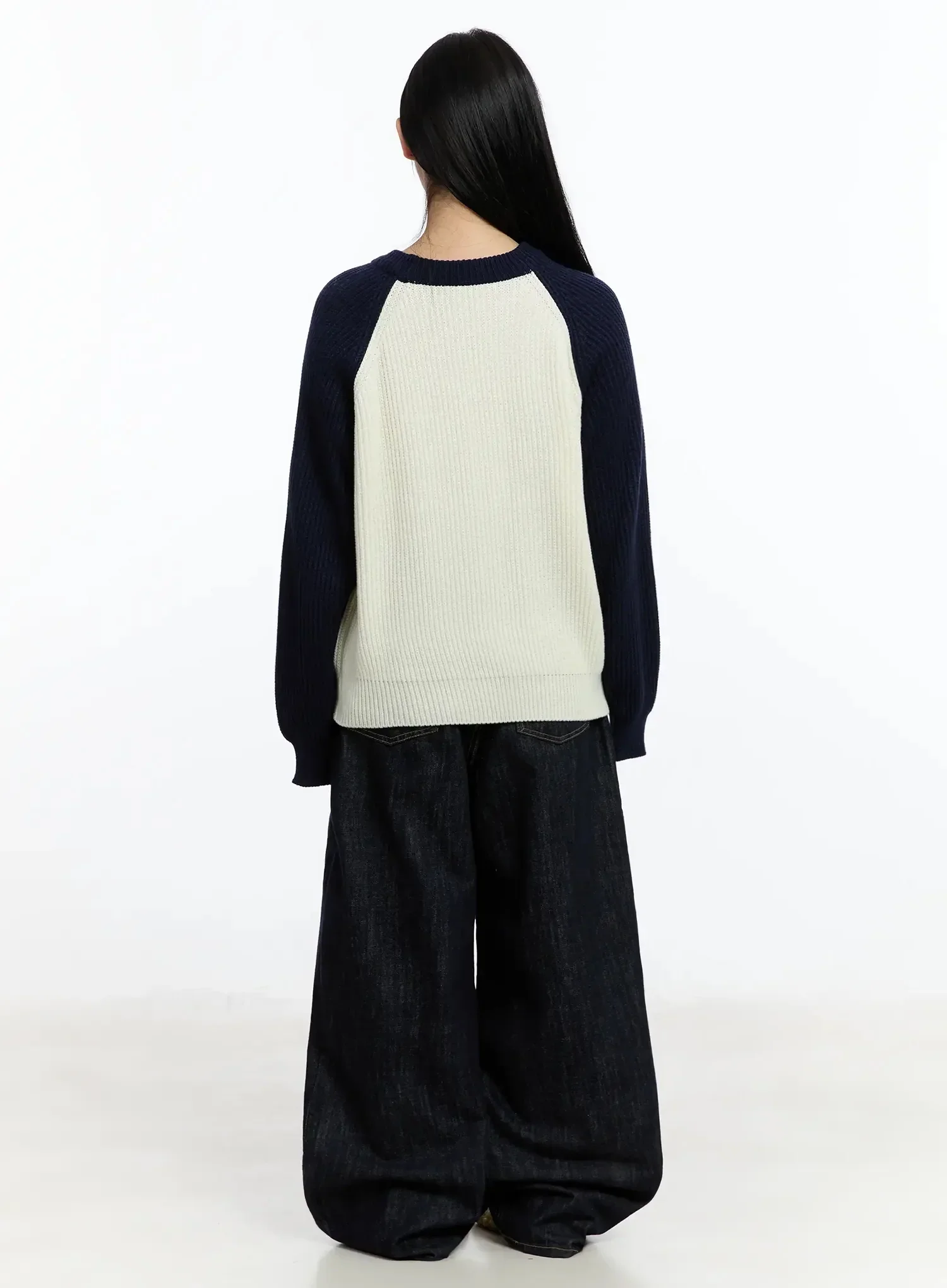 Colorblock Knit Sweater IM519 - Image 12