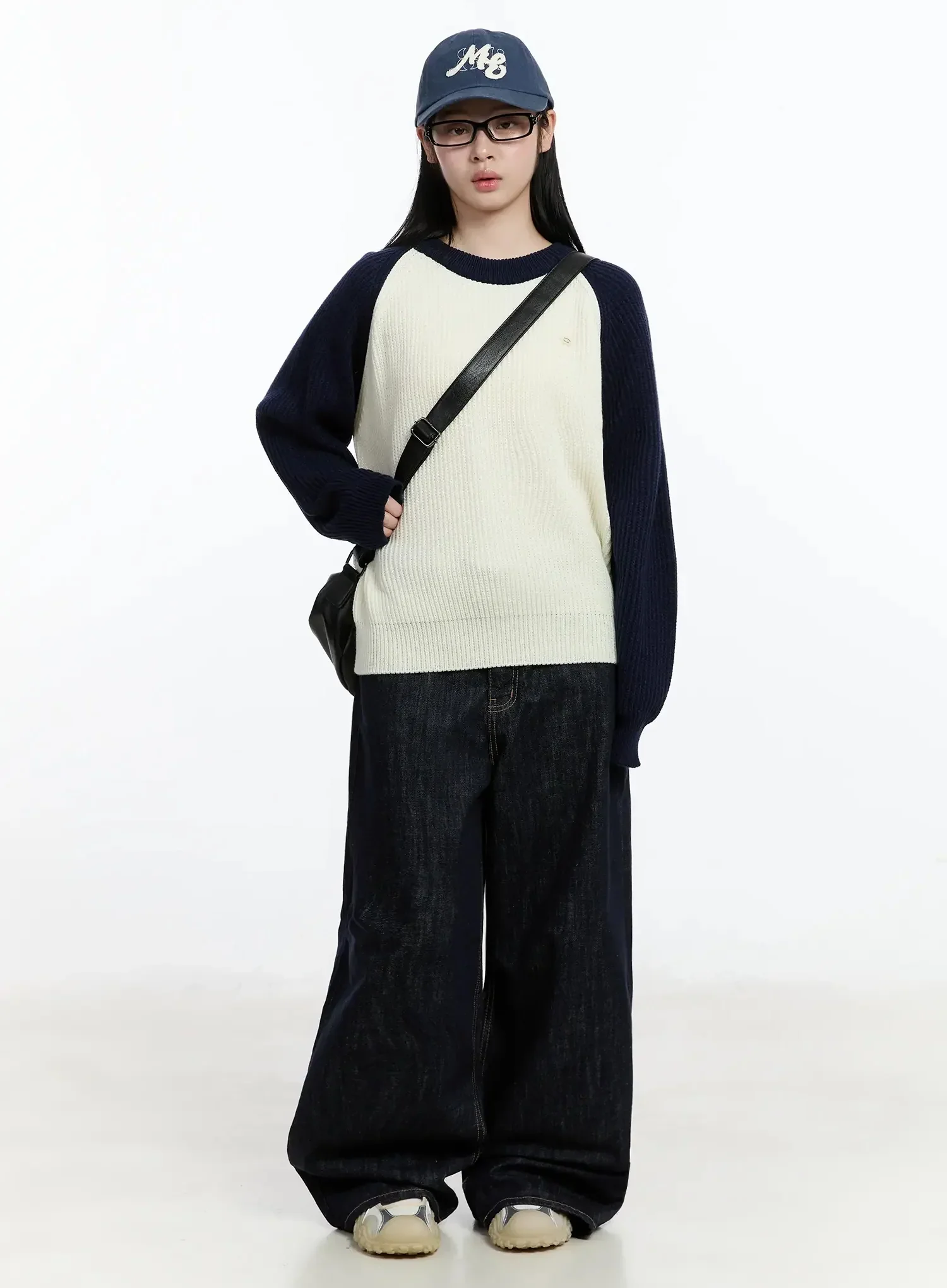 Colorblock Knit Sweater IM519 - Image 13
